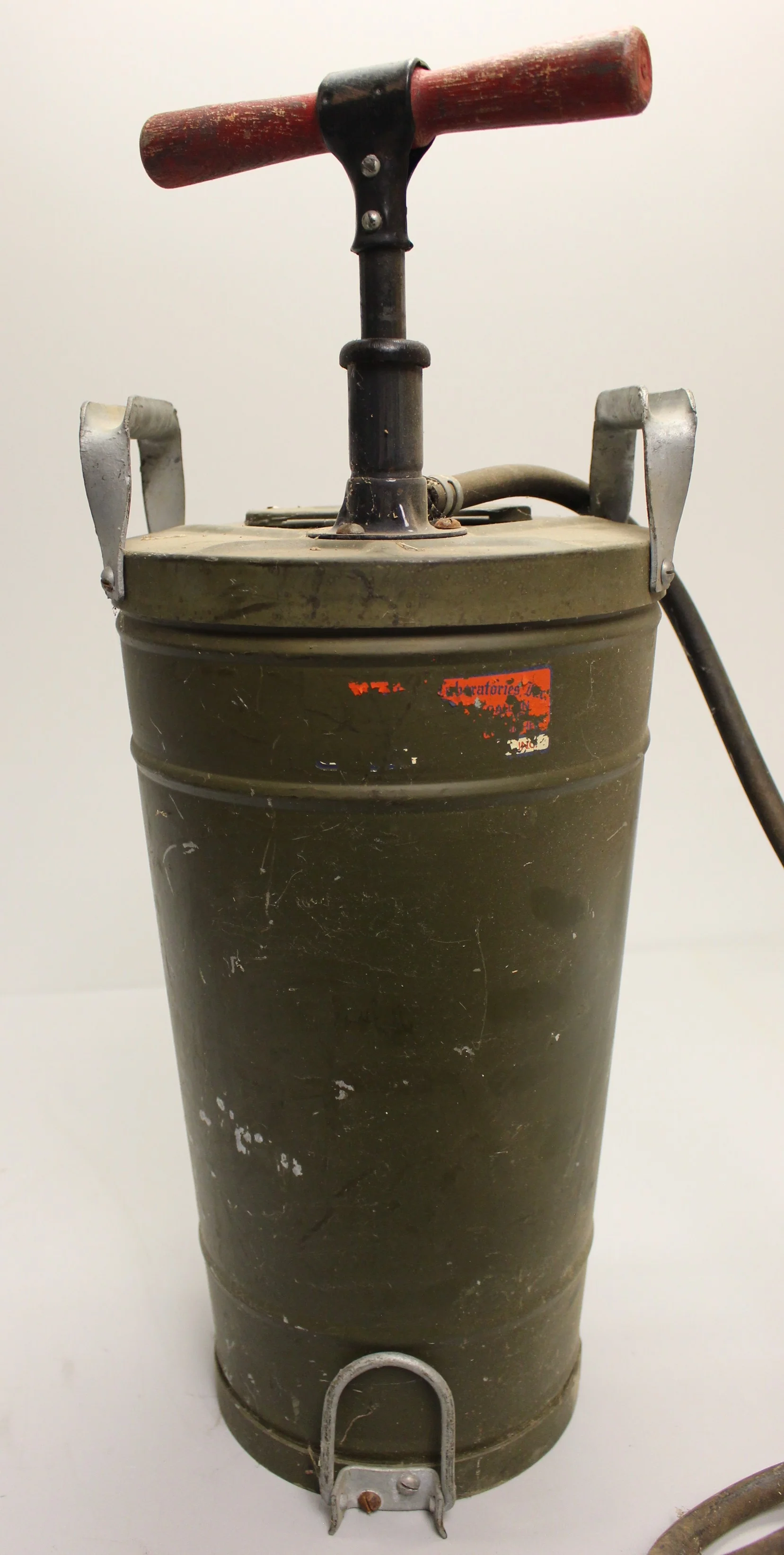 Vintage Air Raid Hand Pump Water Fire Extinguisher - Used - Image 3