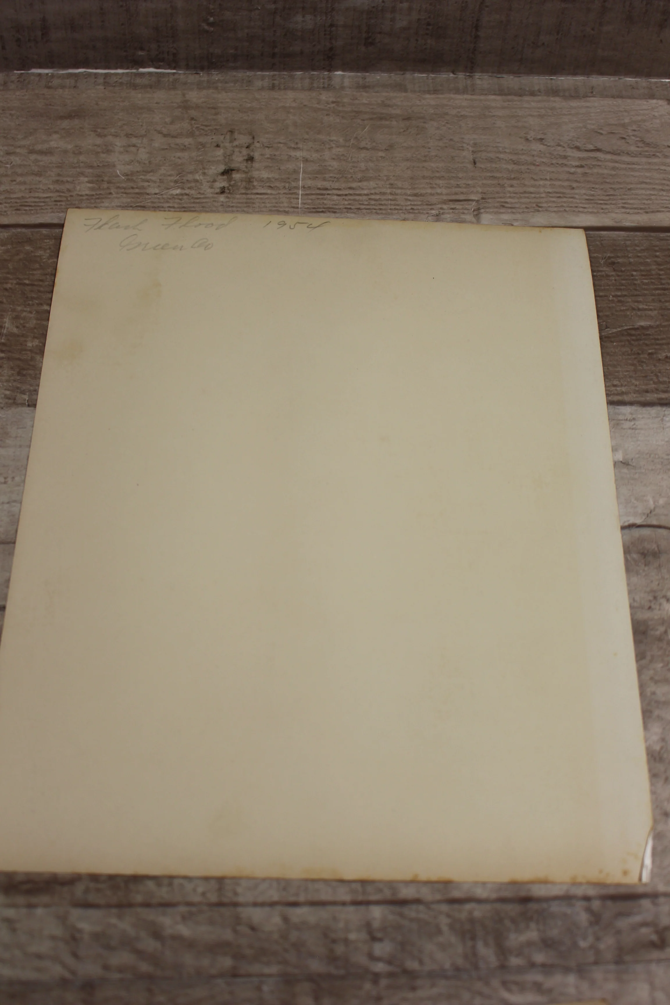 Vintage Authentic and Original Flood Damage Street Photo -Used - Image 2