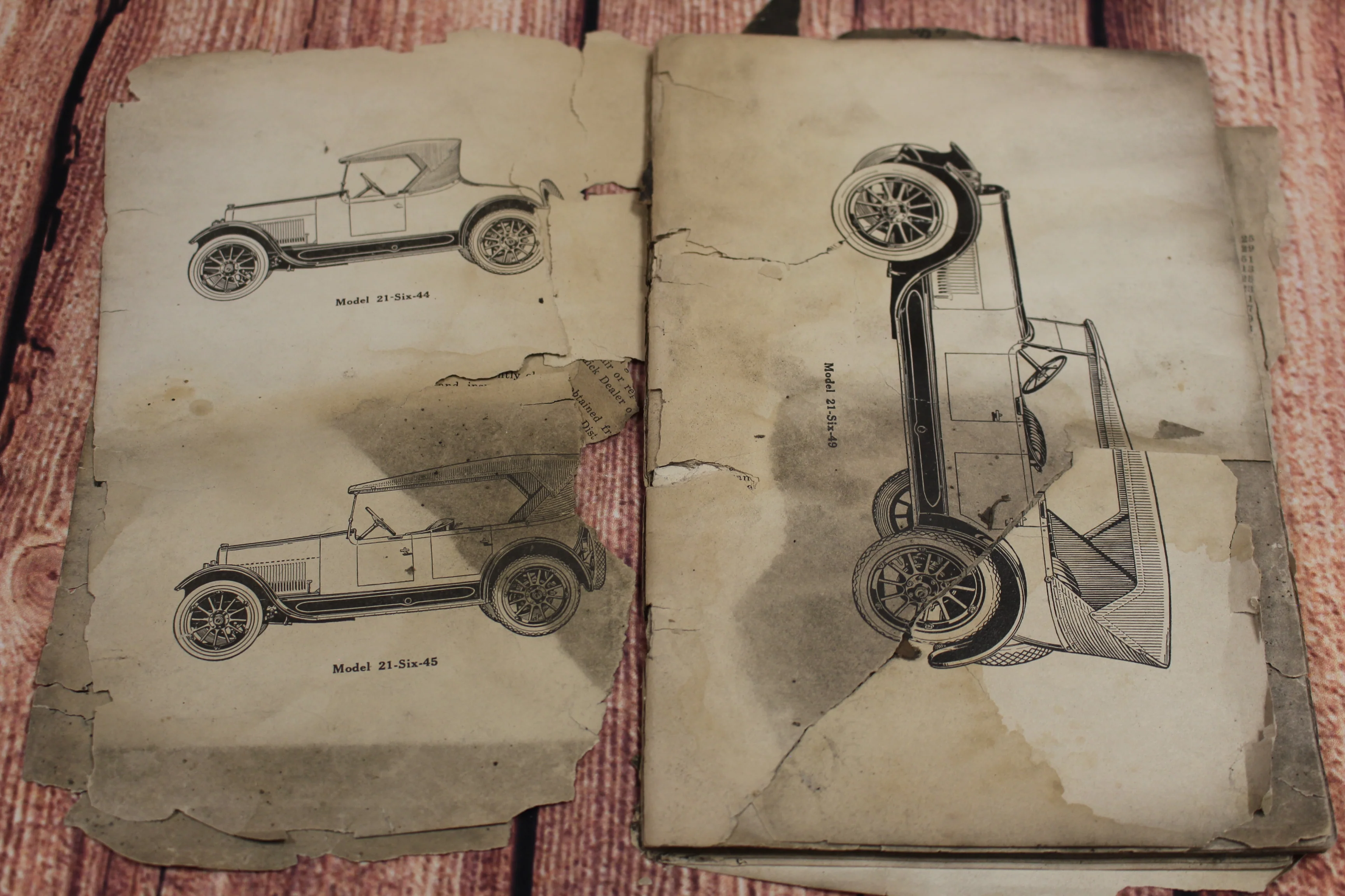 Vintage Buick 1921 Six Cylinder Models Reference Book - Used - Image 3