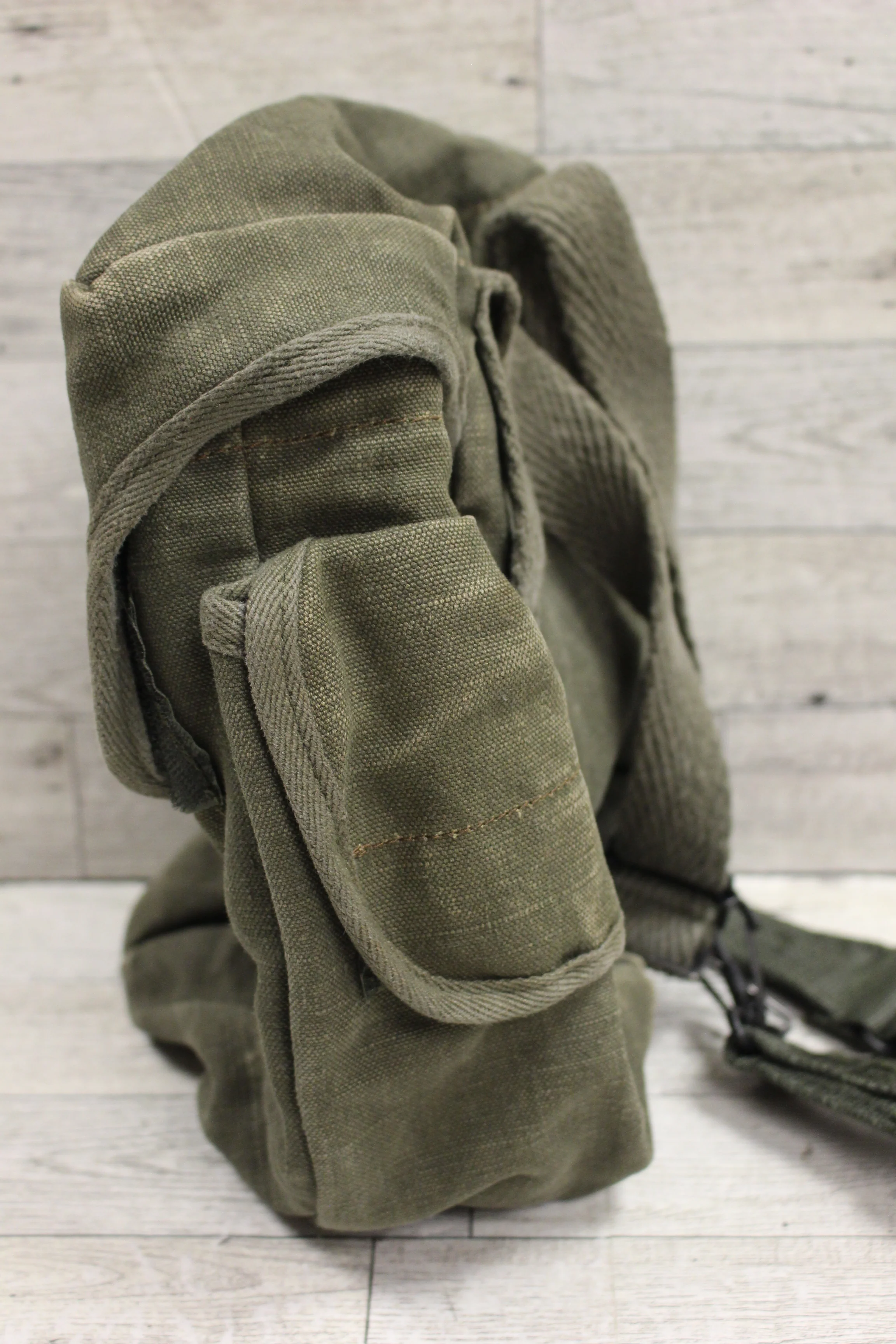 Vintage French Army SACM 63 25-HBC-72 Bag - Green - Used - Image 2