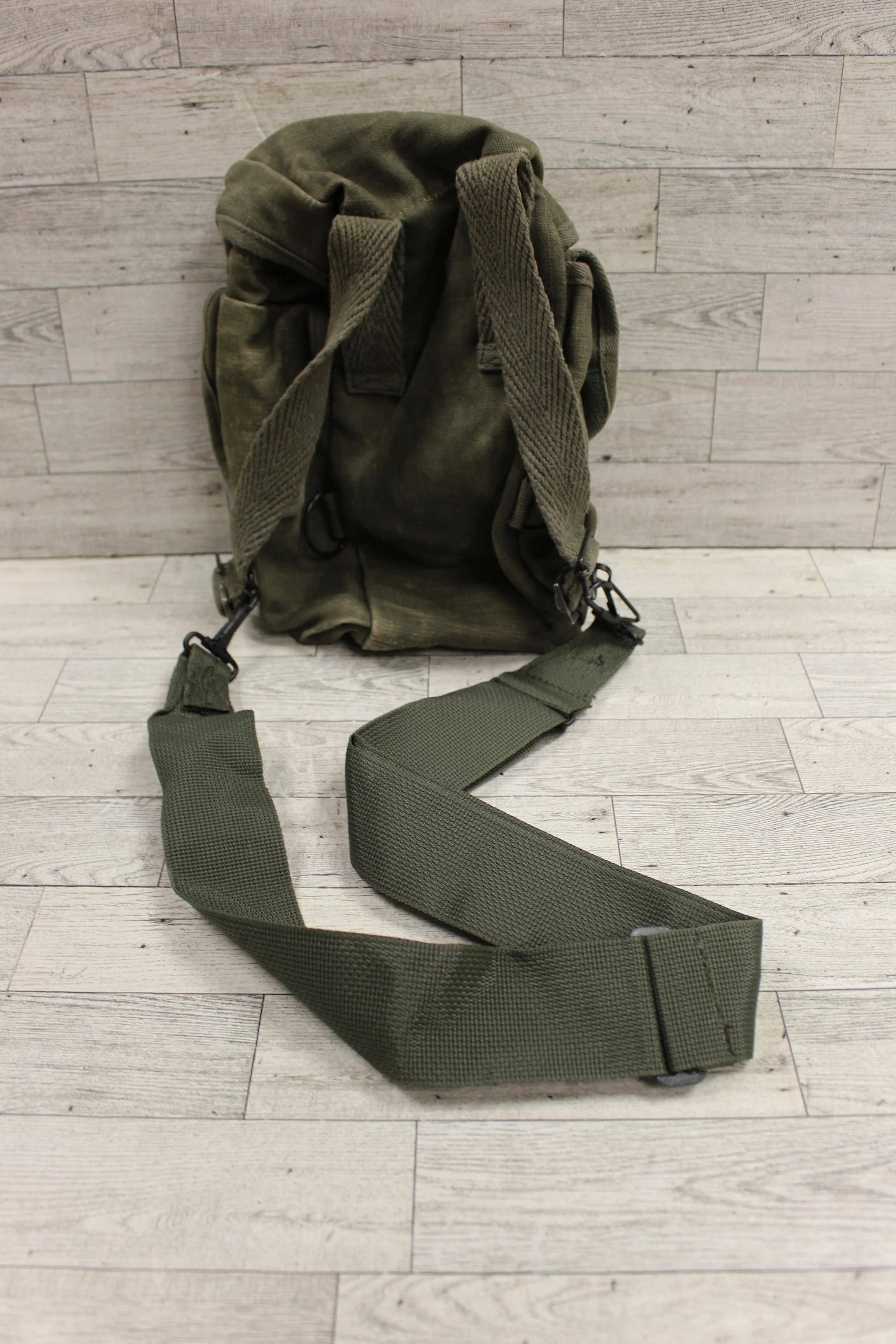 Vintage French Army SACM 63 25-HBC-72 Bag - Green - Used - Image 6
