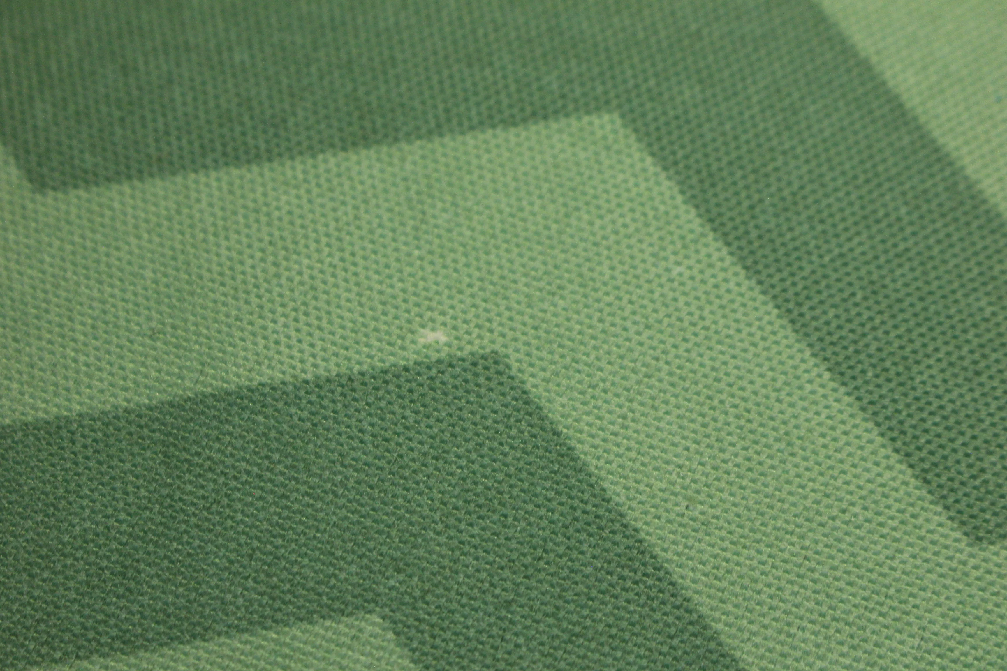 Vintage Geometric Round Tablecloth - Zig Zag - Green - Used - Image 9