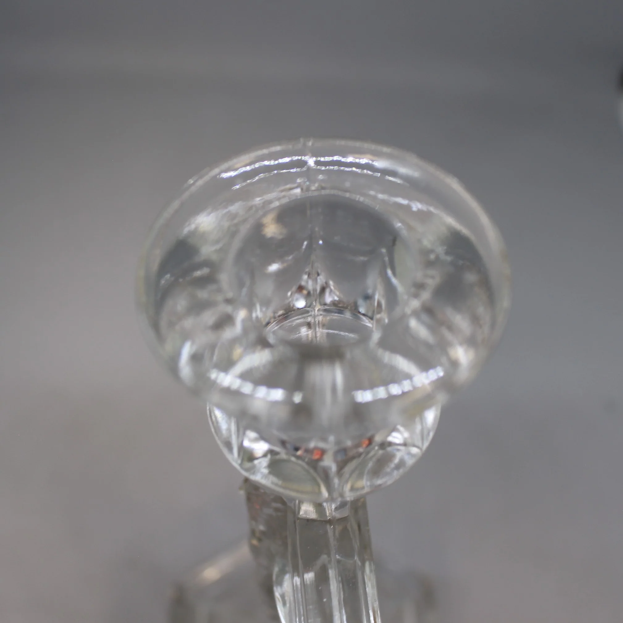 Vintage Glass Christ Jesus Catholic Crucifix Cross Candlestick Holder - Used - Image 11