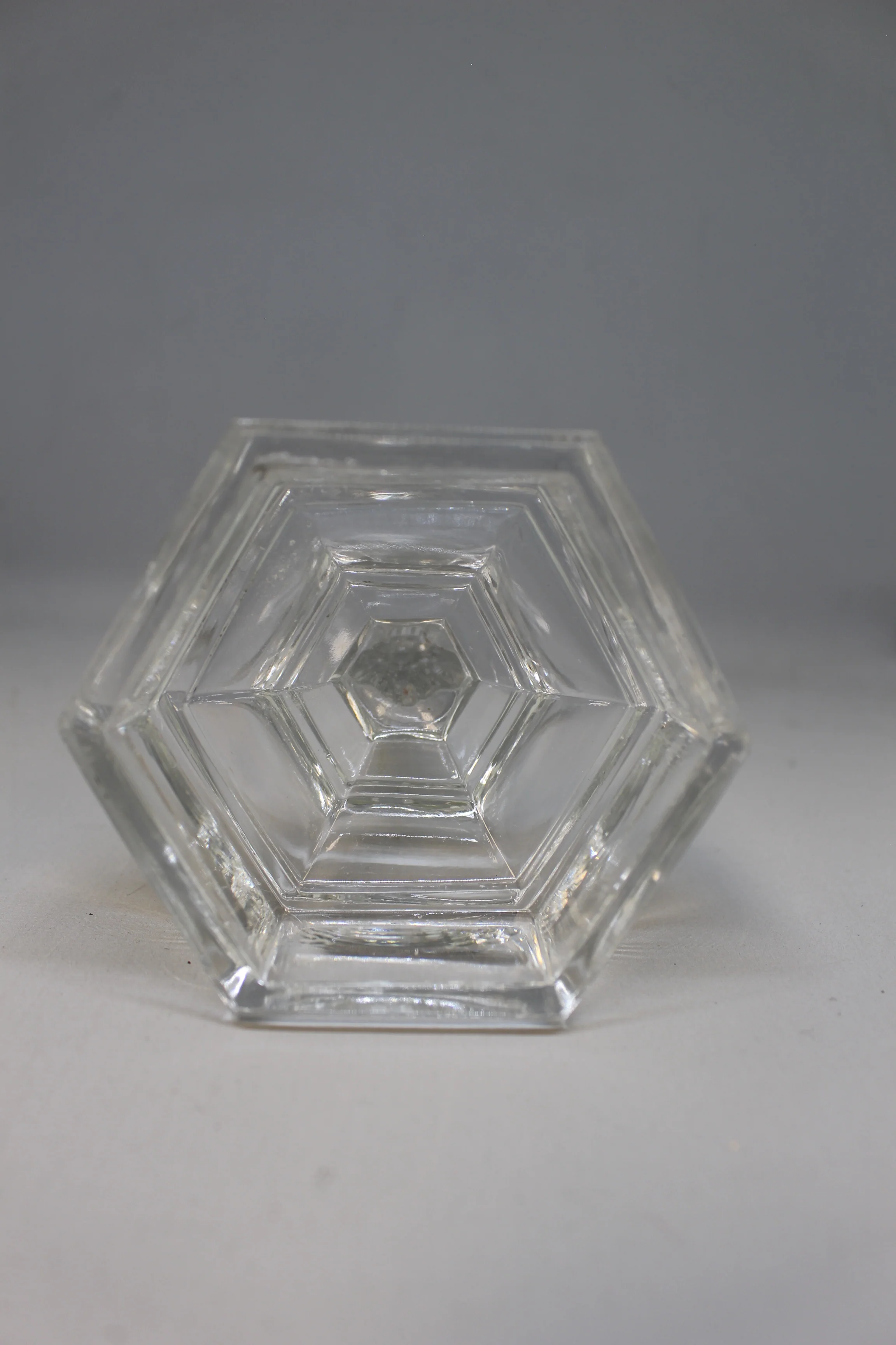 Vintage Glass Christ Jesus Catholic Crucifix Cross Candlestick Holder - Used - Image 4