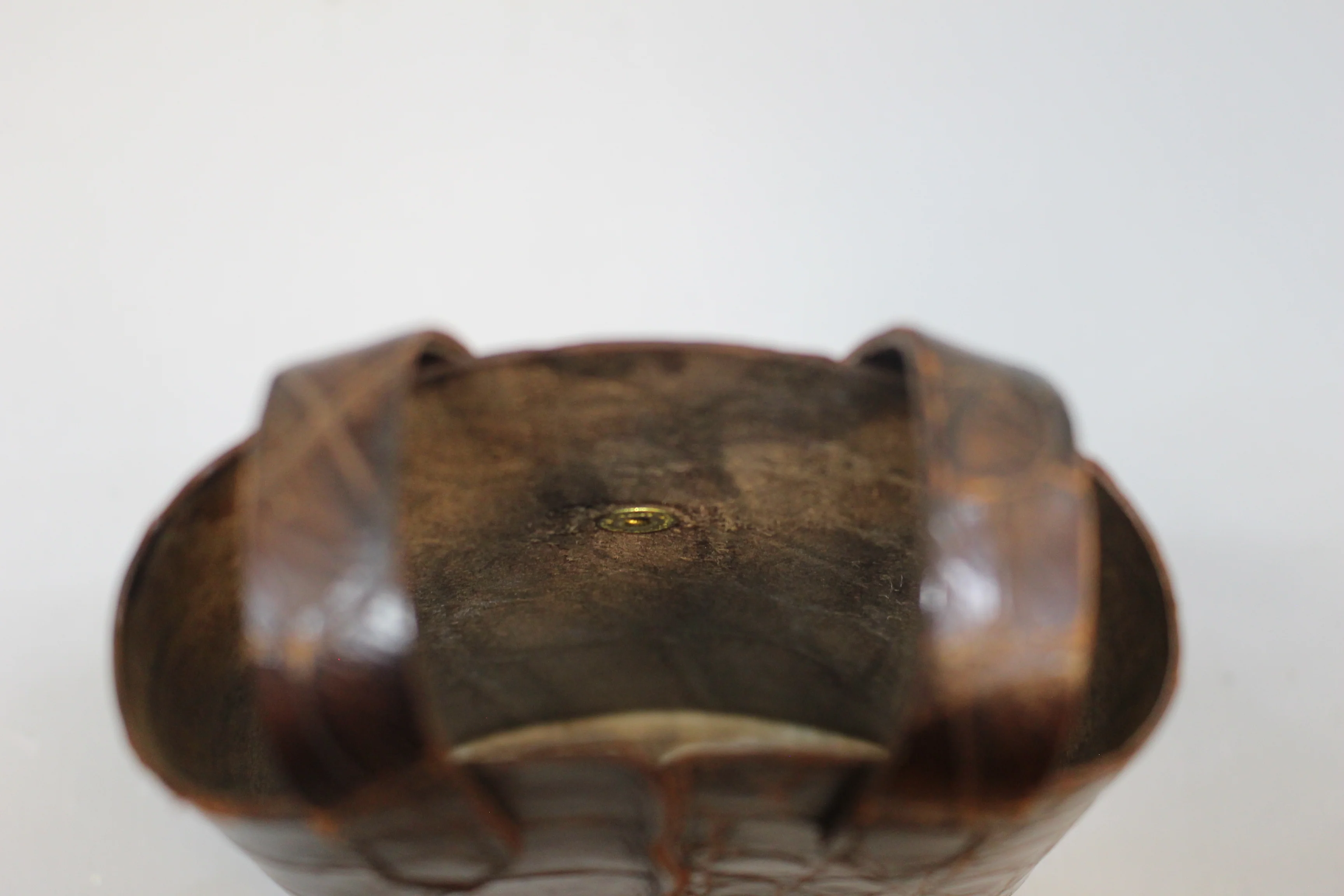 Vintage Glass Flask with Animal Skin Holder Pouch - Used - Image 8