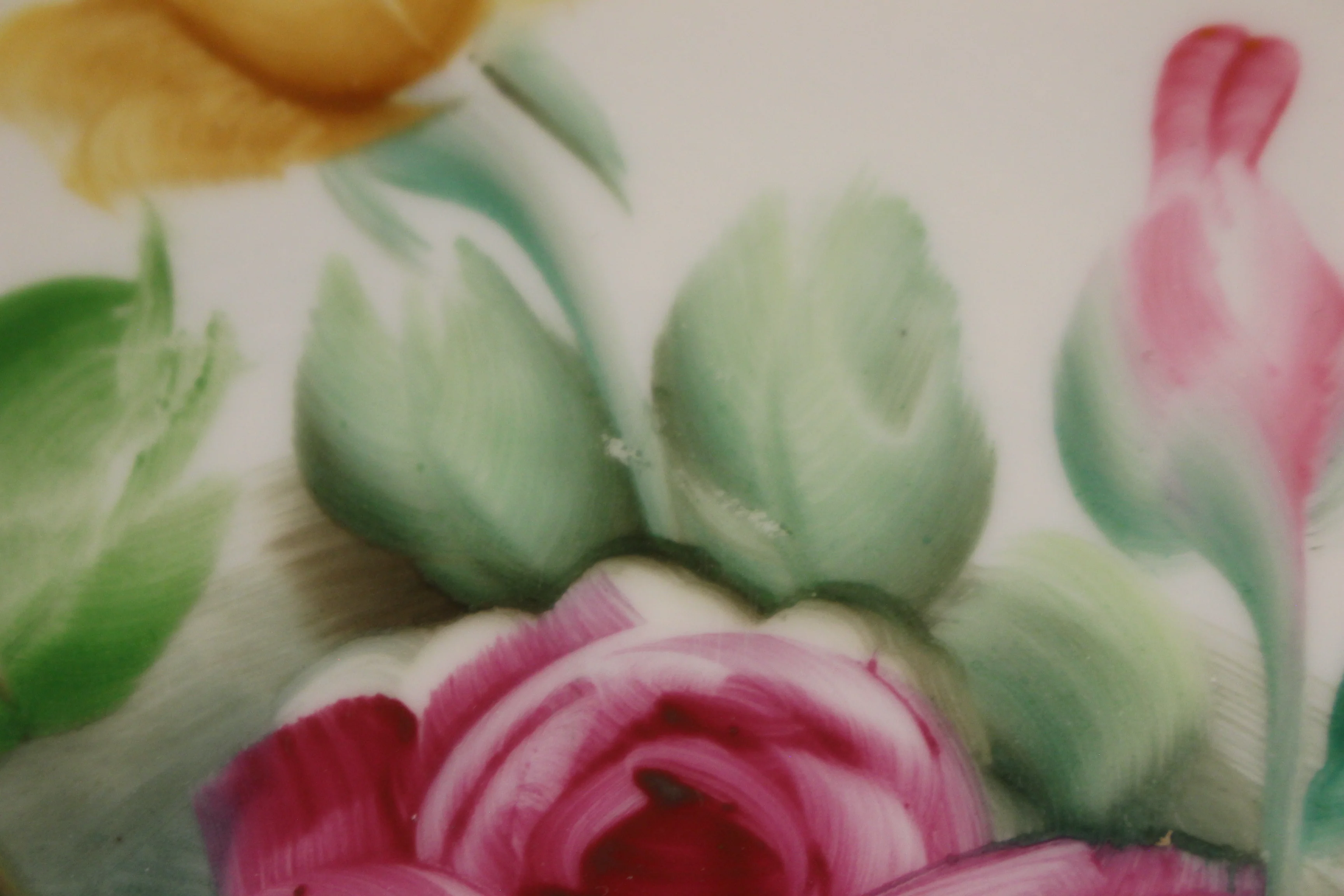 Vintage Gold Trim A. Tuboi Hand Painted Floral Plate -Signed - Used - Image 4