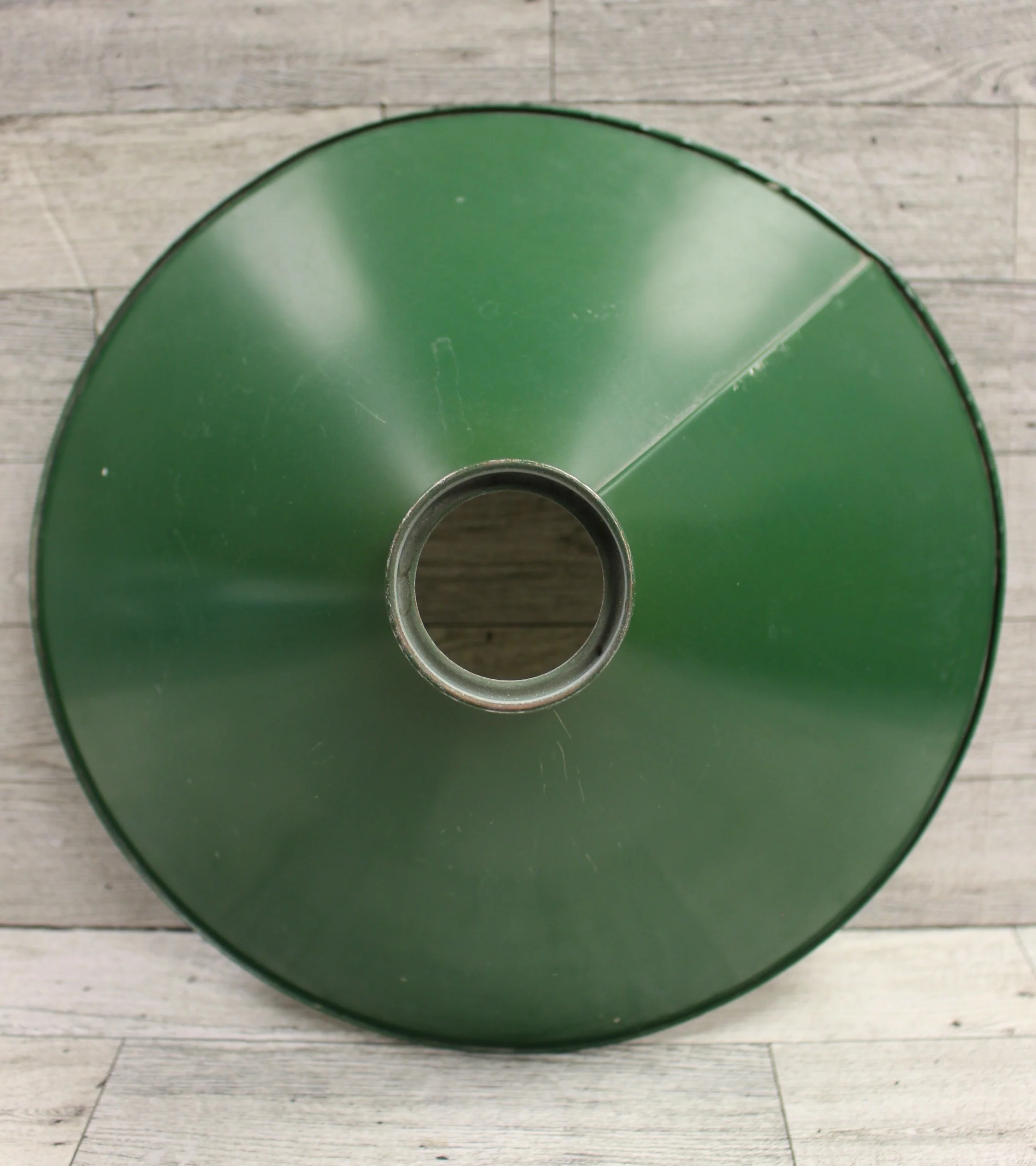 Vintage Green Medal Pendant Lamp Light Shade - Used - Image 2