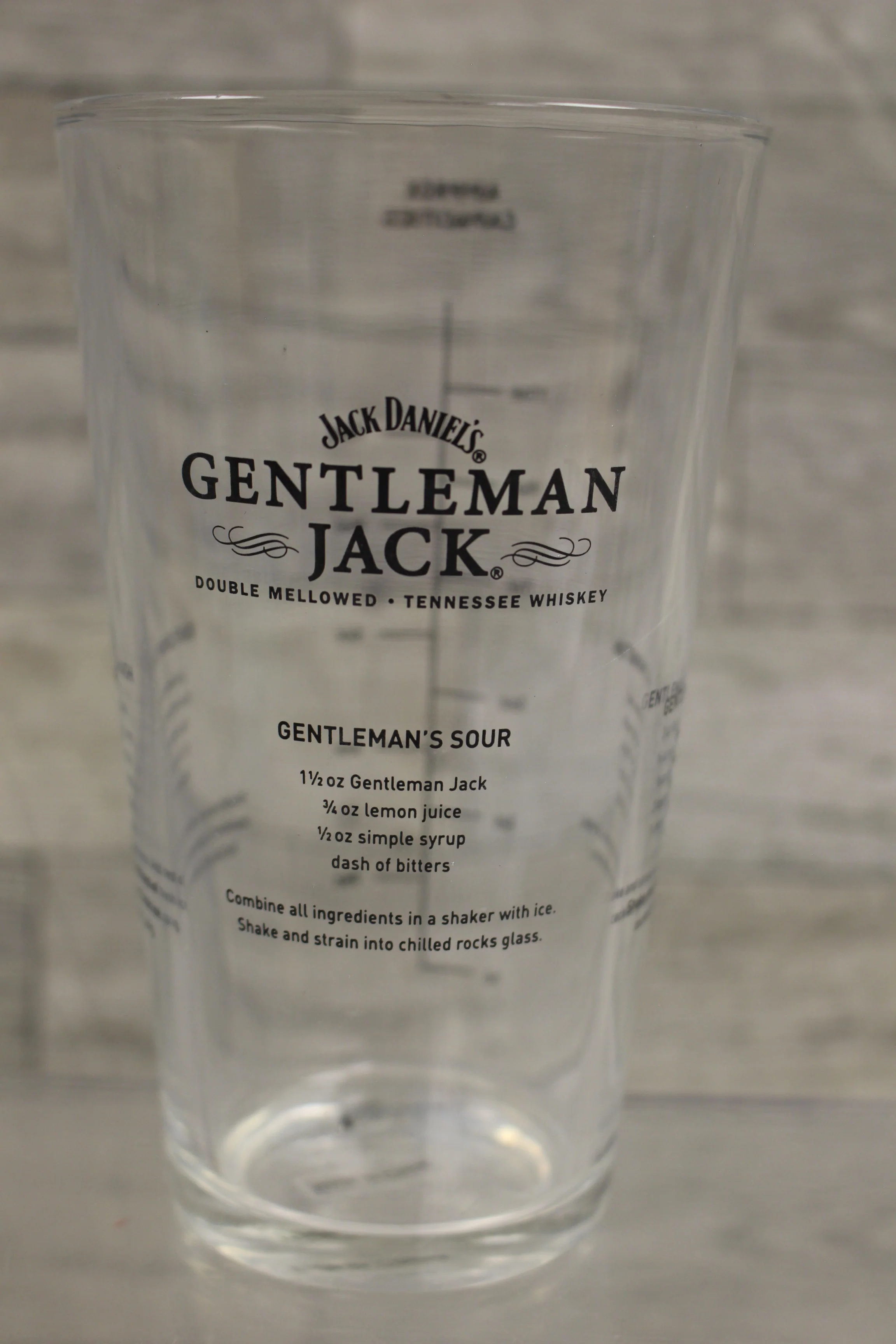 Vintage Jack Daniels Gentleman Jack Shot Glass - Used