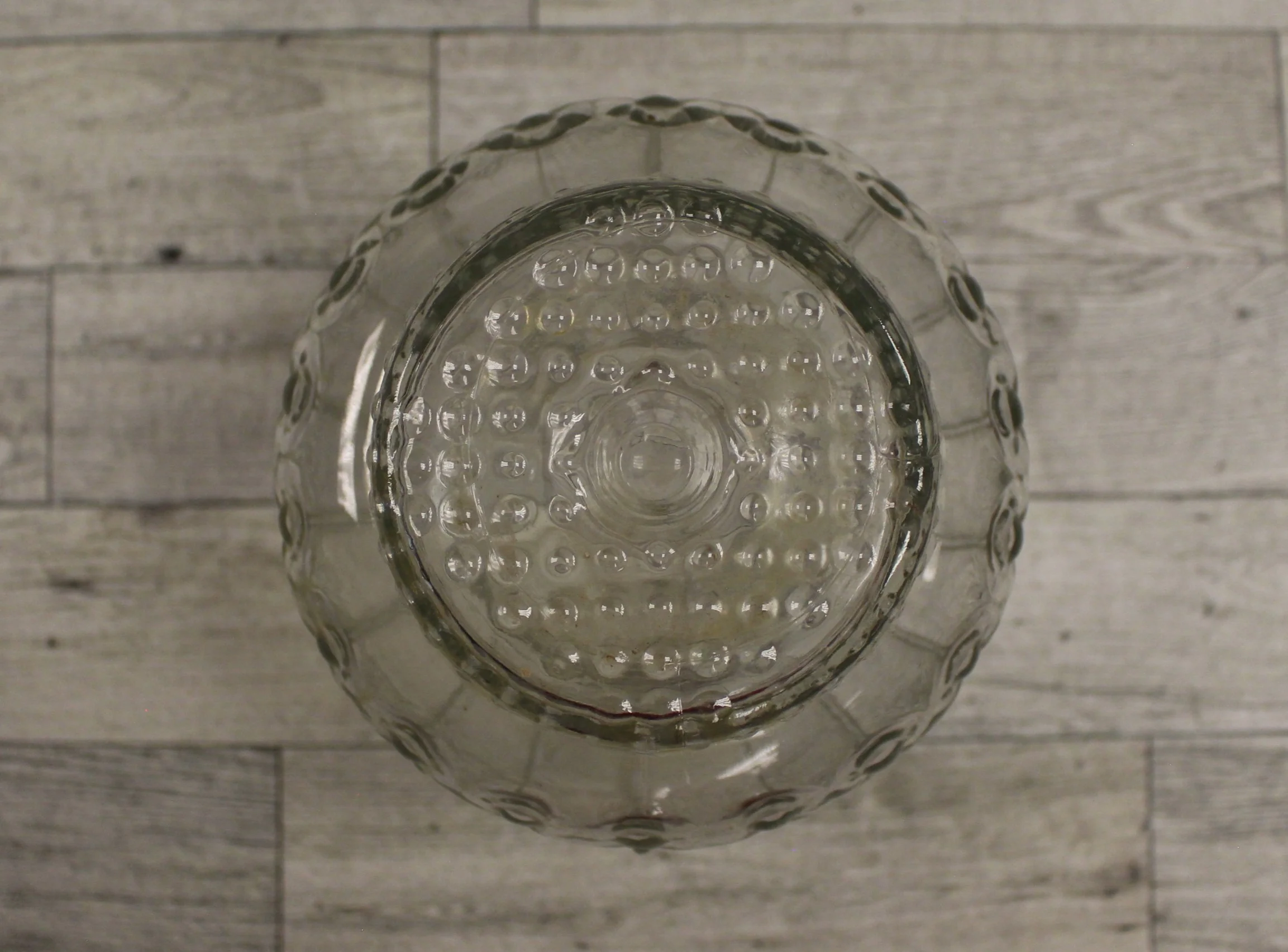 Vintage Mid Century Glass Ceiling Globe Shade - Clear - 5.5 Tall x 3" Opening - Image 3