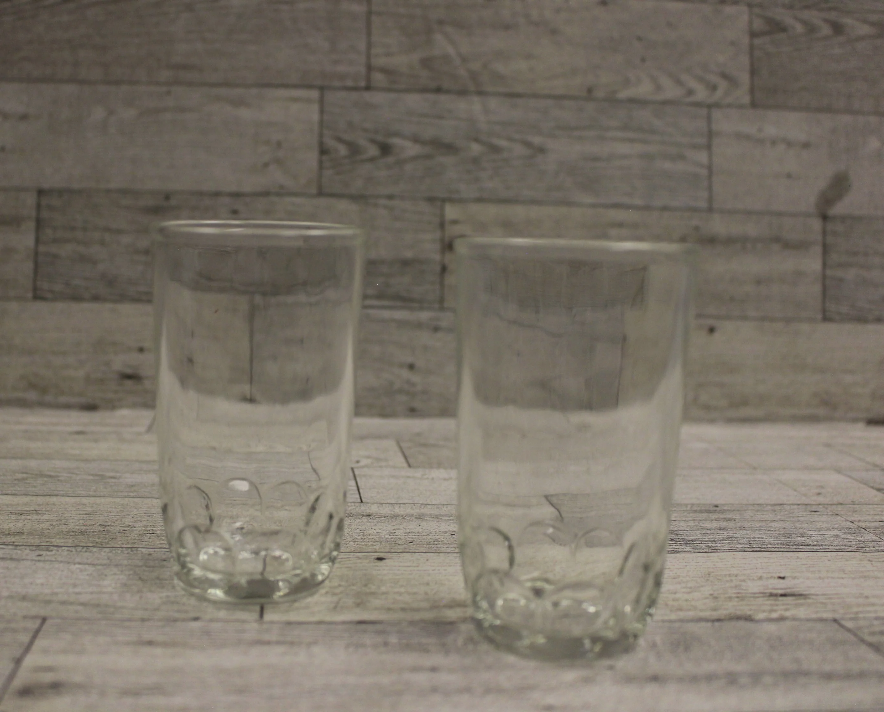 Vintage Thumbprint Juice Glass - 3.5" - Set of 2 - Used