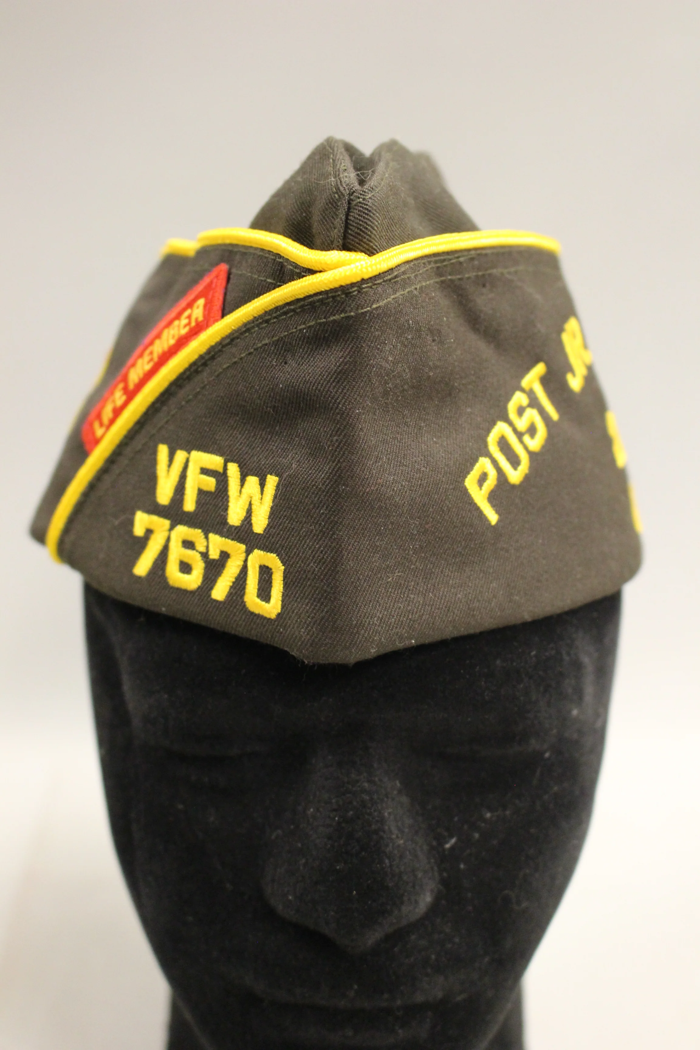 Vintage VFW 7670 Life Member Garrison Cap - 7-1/8 - Used - Image 2