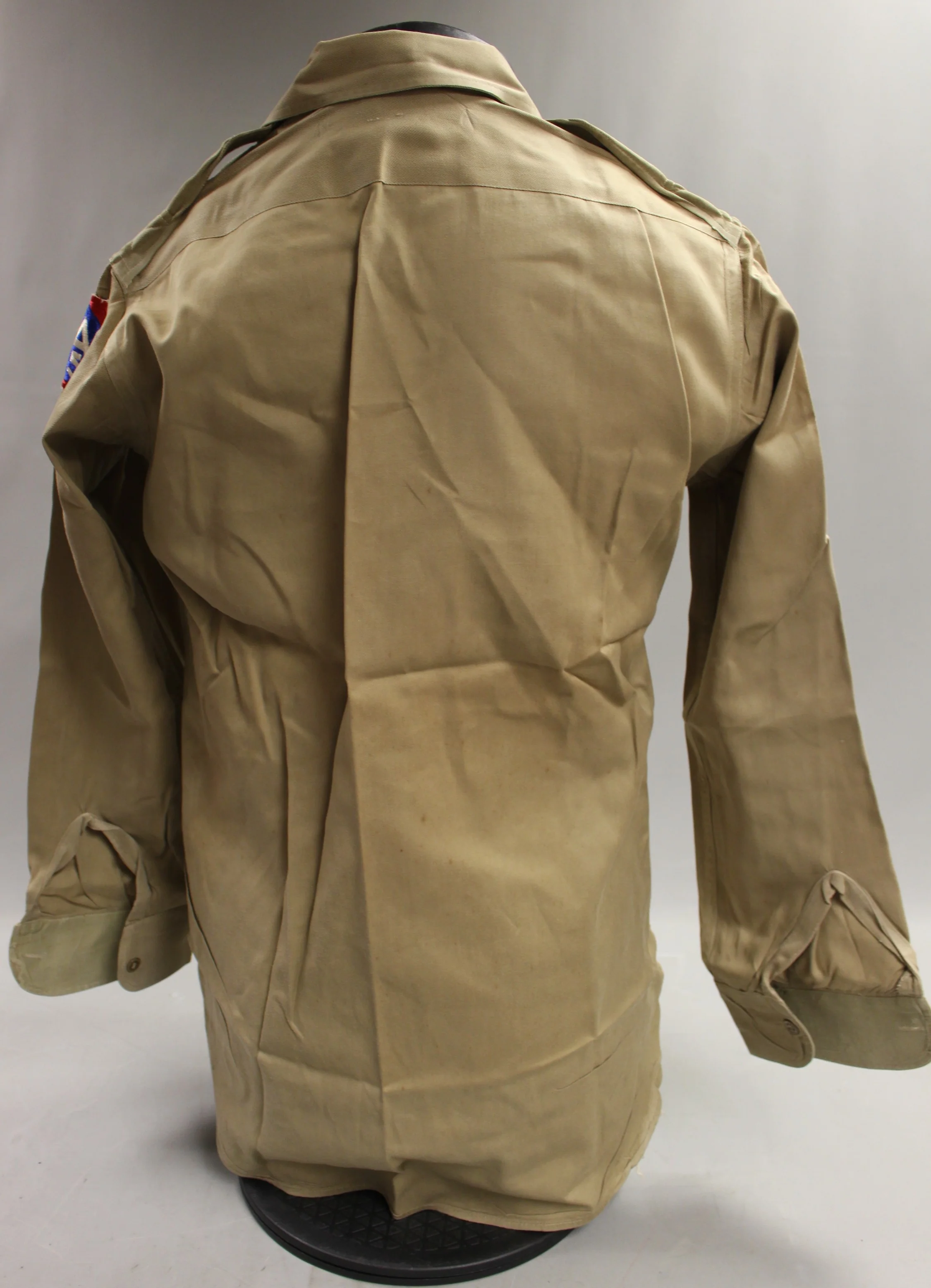 Vintage WWII 5th Army A5 Division Long Sleeve Button Up Shirt - 14.5 x 33 (#1) - Image 3