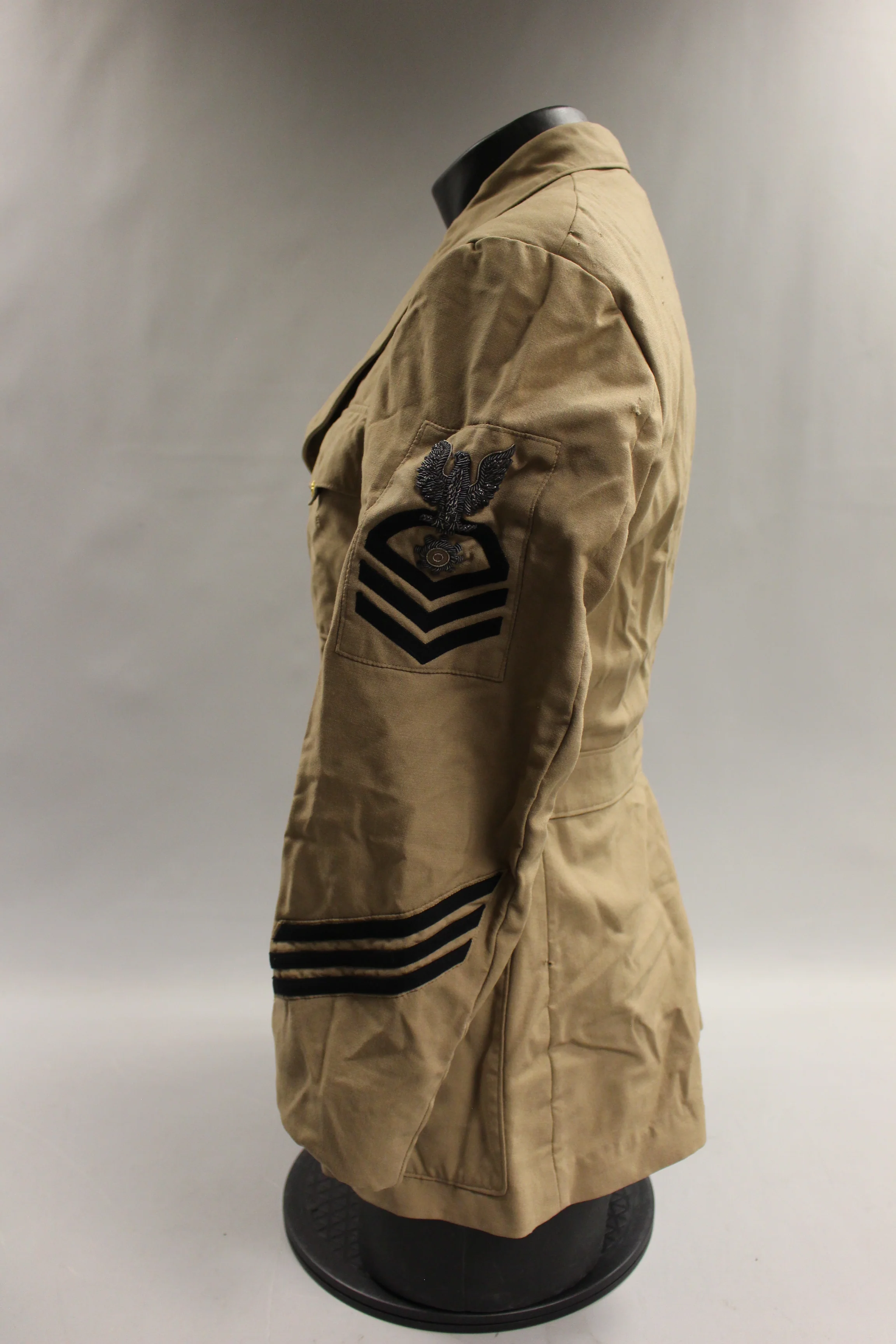 Vintage WWII United Woolen Men's US Navy Dress Coat - Used - Image 3