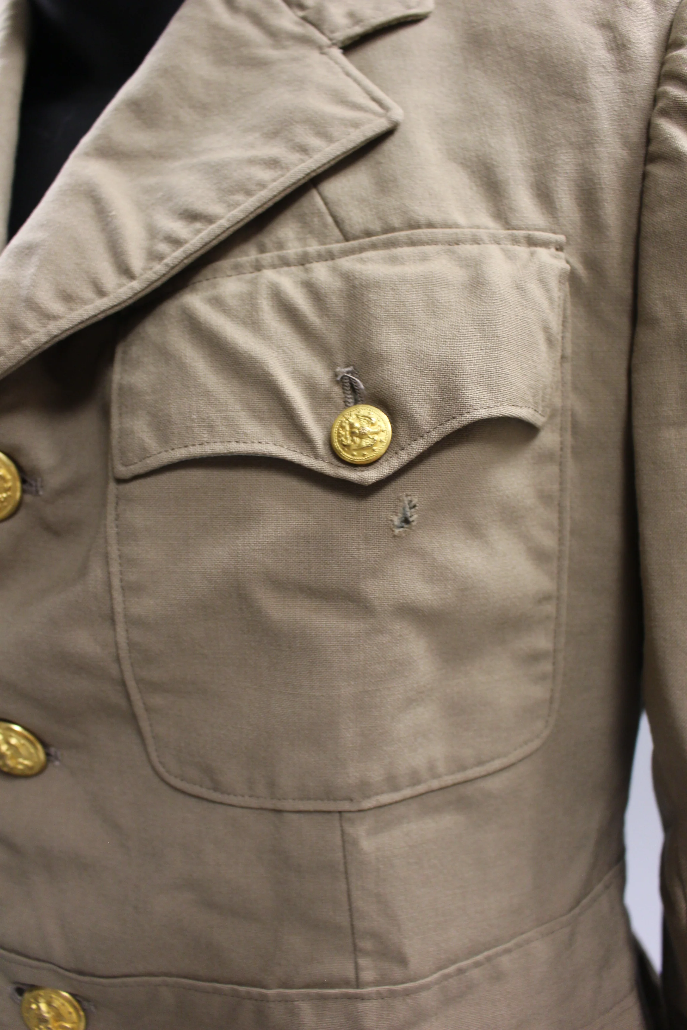 Vintage WWII United Woolen Men's US Navy Dress Coat - Used - Image 8