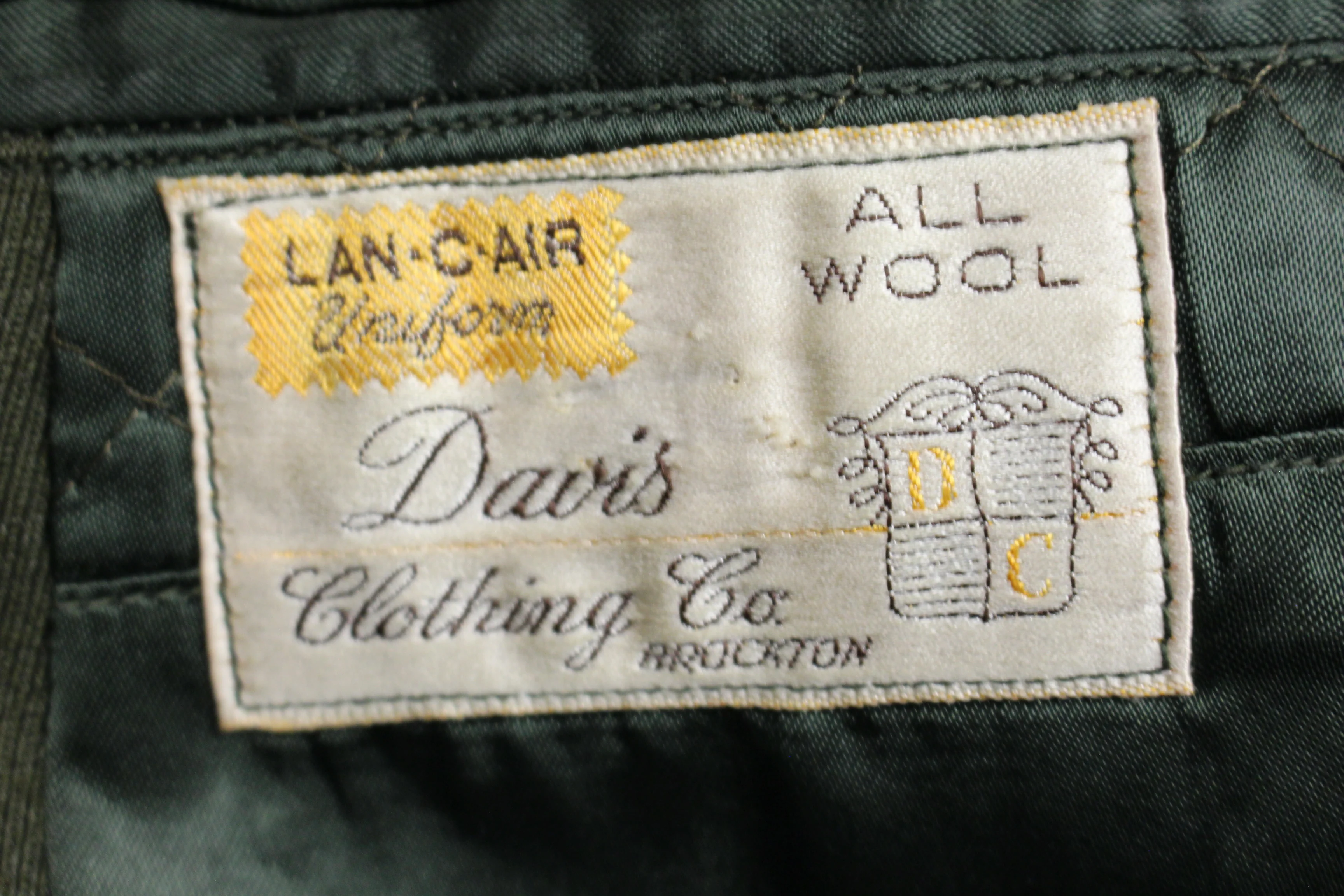 Vintage WWII US Navy Wool Aviator Pilot Dress Green Coat Jacket - 37R - Used - Image 5