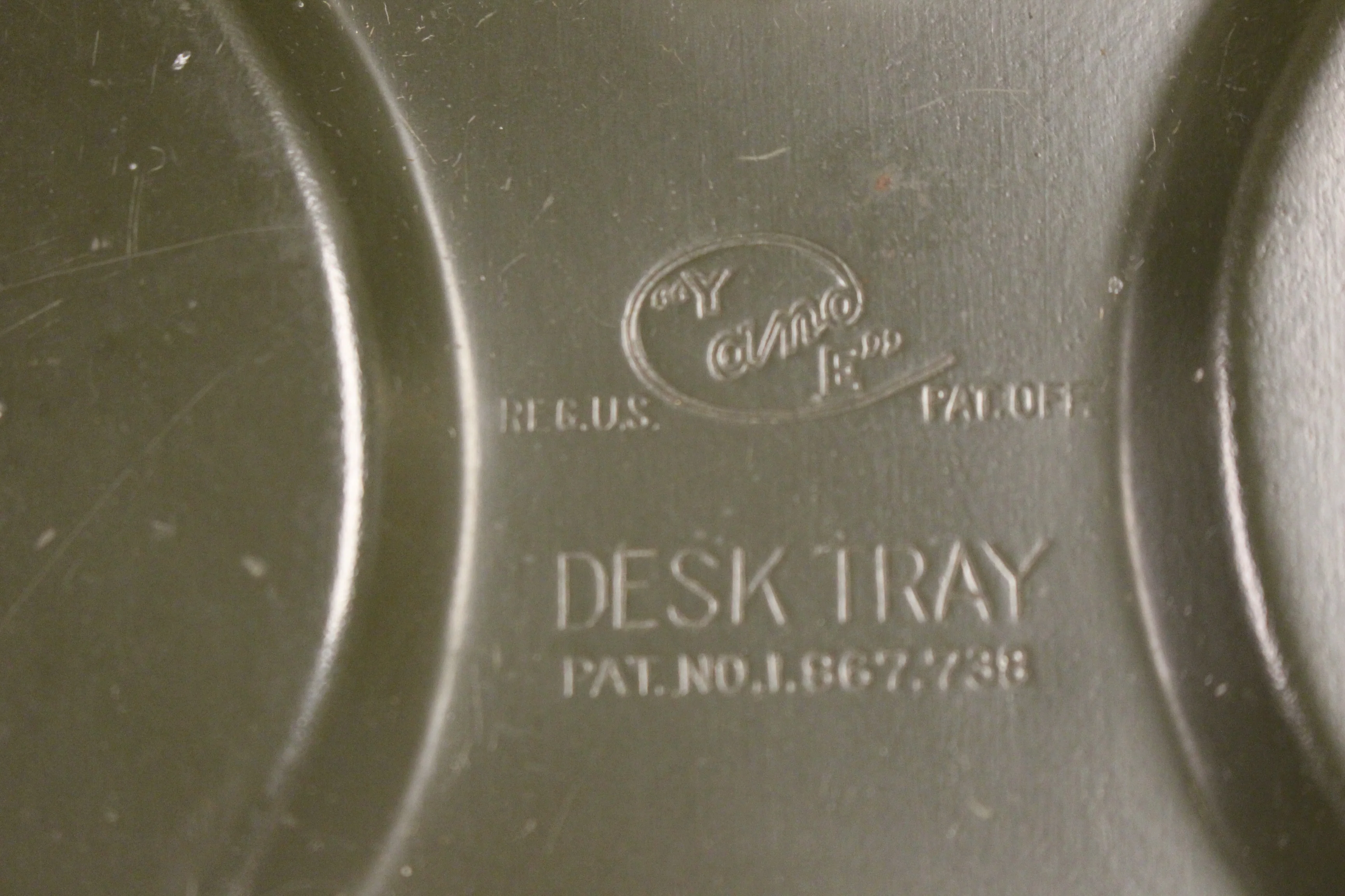 Vintage Yand E Metal Desk Tray - Used - Image 2