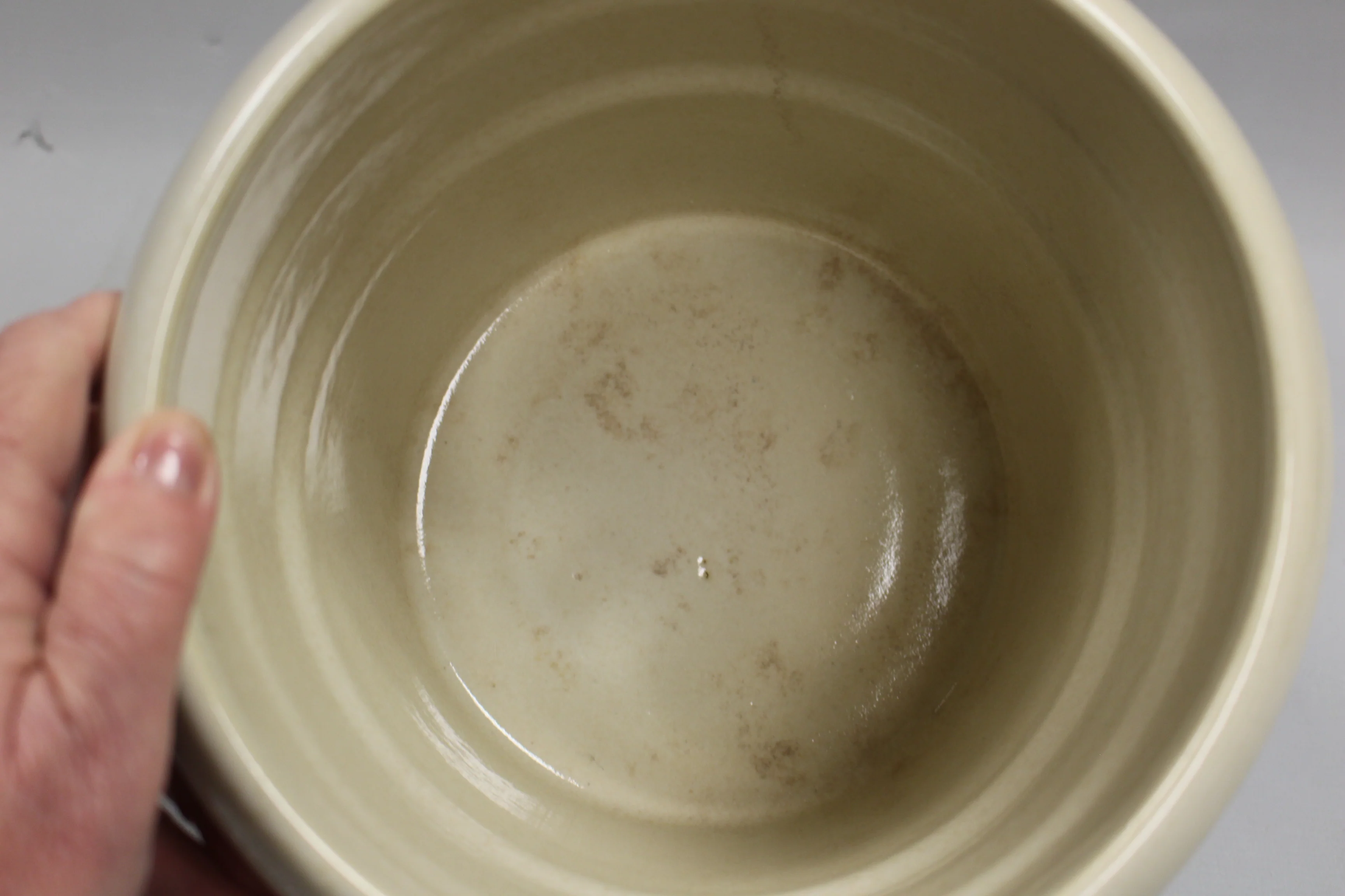 Vintage Zanesville Ohio Stoneware Crock - Roscoe Village - Signed KW Thomas 1993 - Image 3