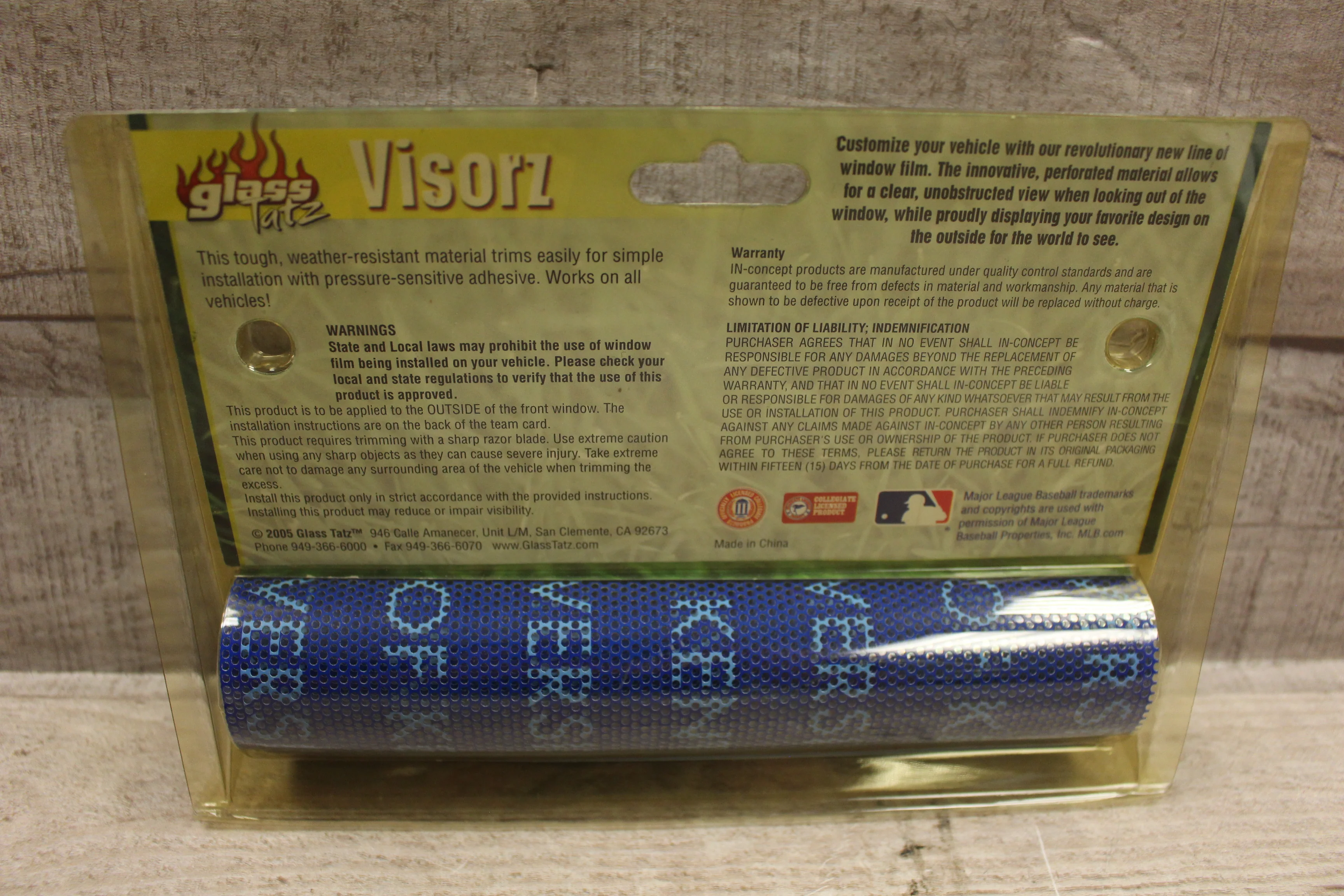 Visorz Glass Tatz Window Film Kentucky Wildcats -Kentucky Wildcats -New - Image 2