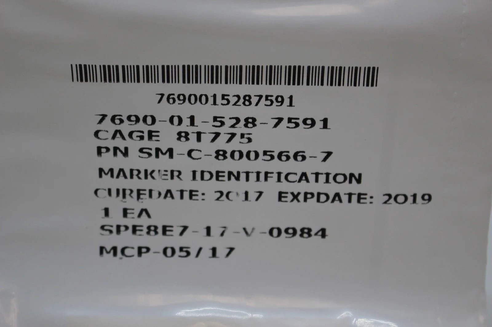 Warning Identification Marker, 7690-01-528-7591, SM-C-800566-7 - Image 2