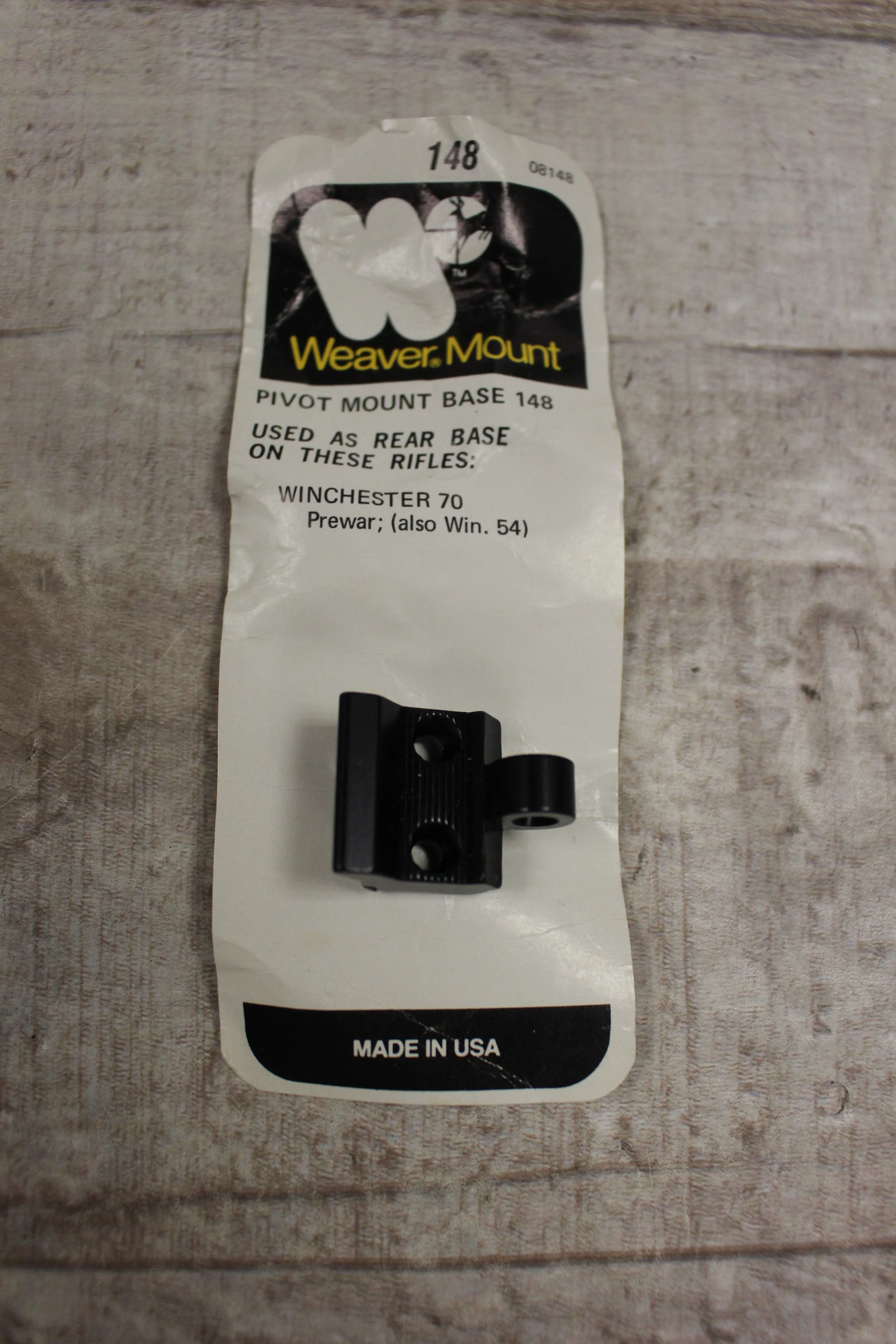 Weaver Mount 08148 Pivot Mount Base -Gloss Black -Used