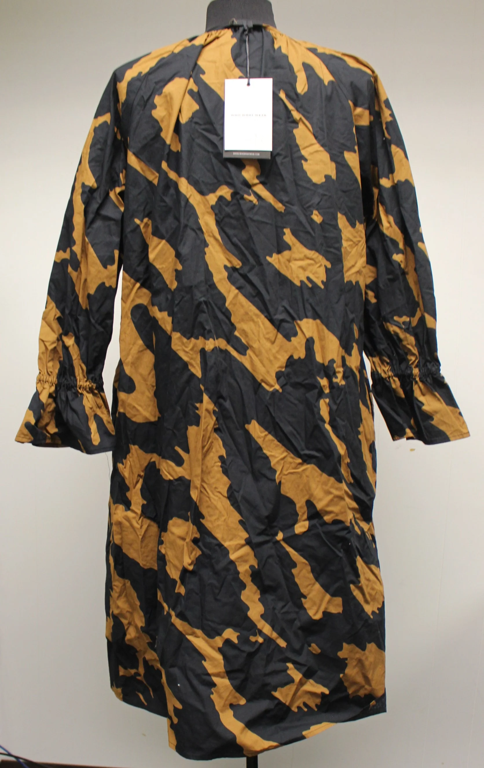 Who What Wear Balloon Long Sleeve Dress - Animal Print - Medium - New