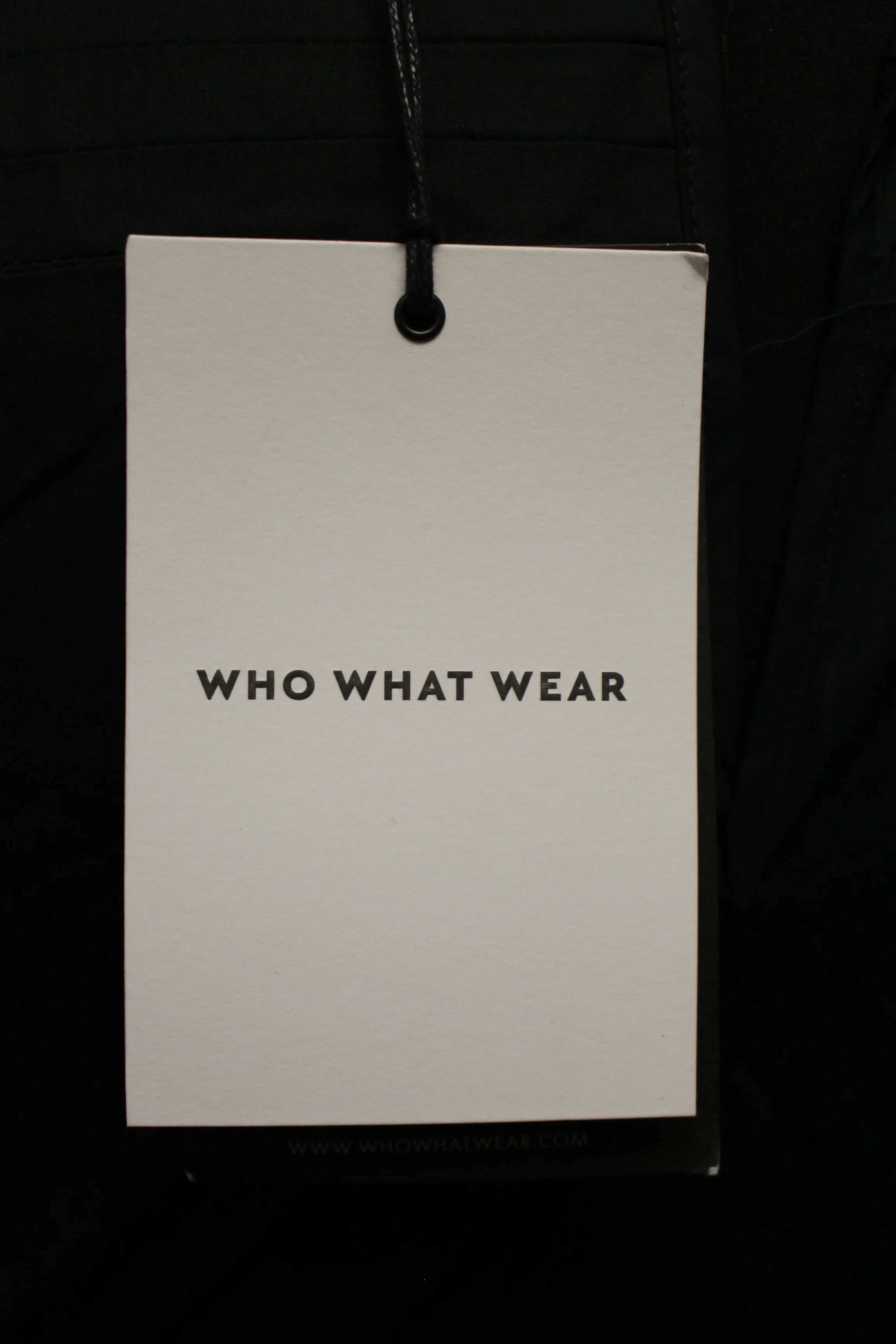 Who What Wear Short Sleeve A-Line Pleated Dress - Black - XSmall - New - Image 3