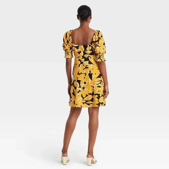 Who What Wear Women's Puff Elbow Sleeve Dress - XXL - Resort Floral - New - Image 2
