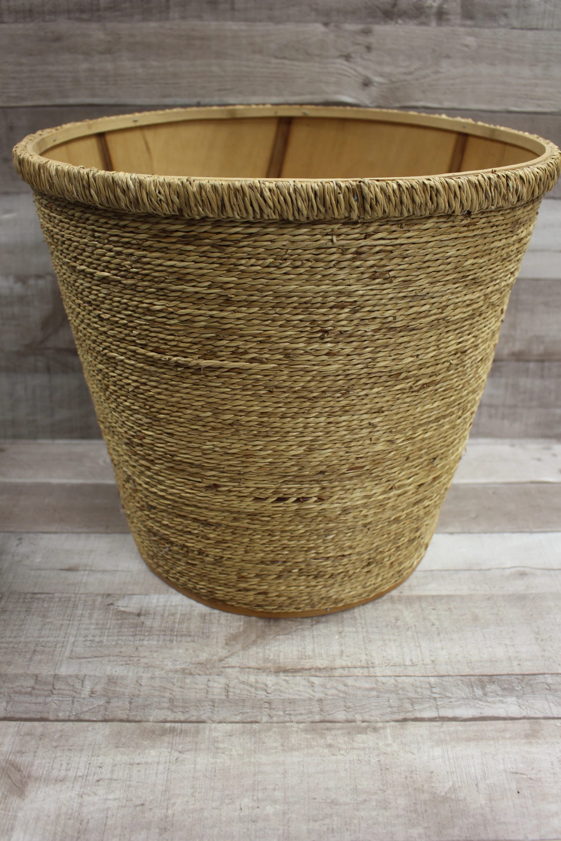 Wicker Trash Can/Basket - New