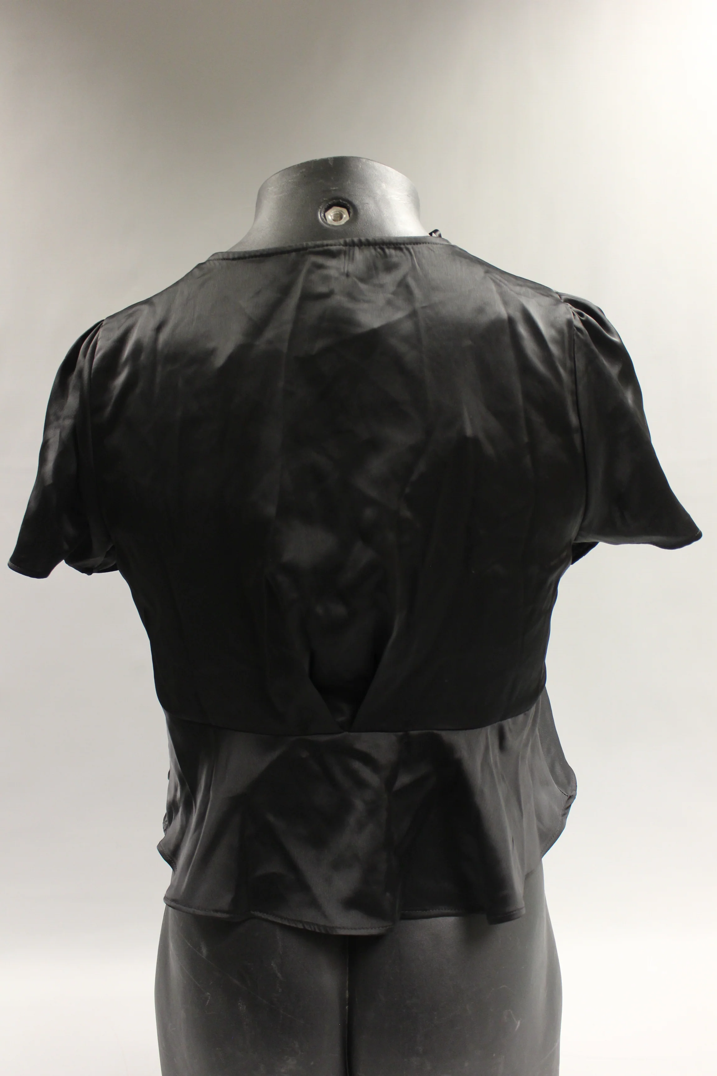 Wild Fable Crop Top/Blouse - Size: Large - Black - New - Image 2