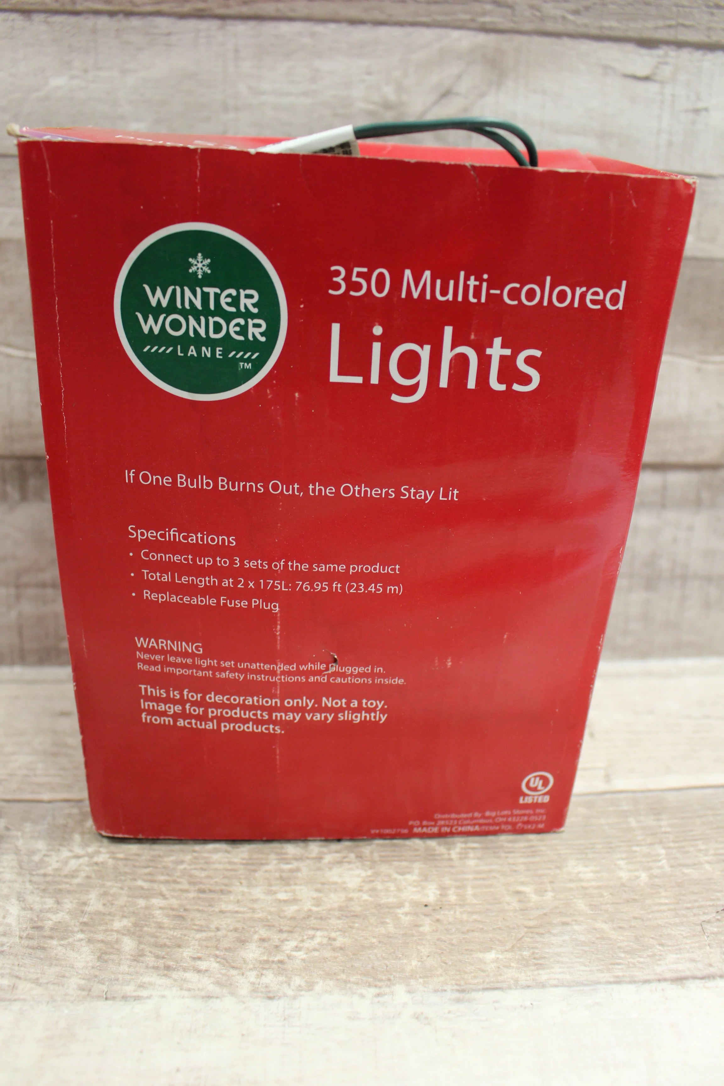 Winter Wonder Lane Christmas Holiday 350 Multi-Colored Light Strip -Used - Image 3