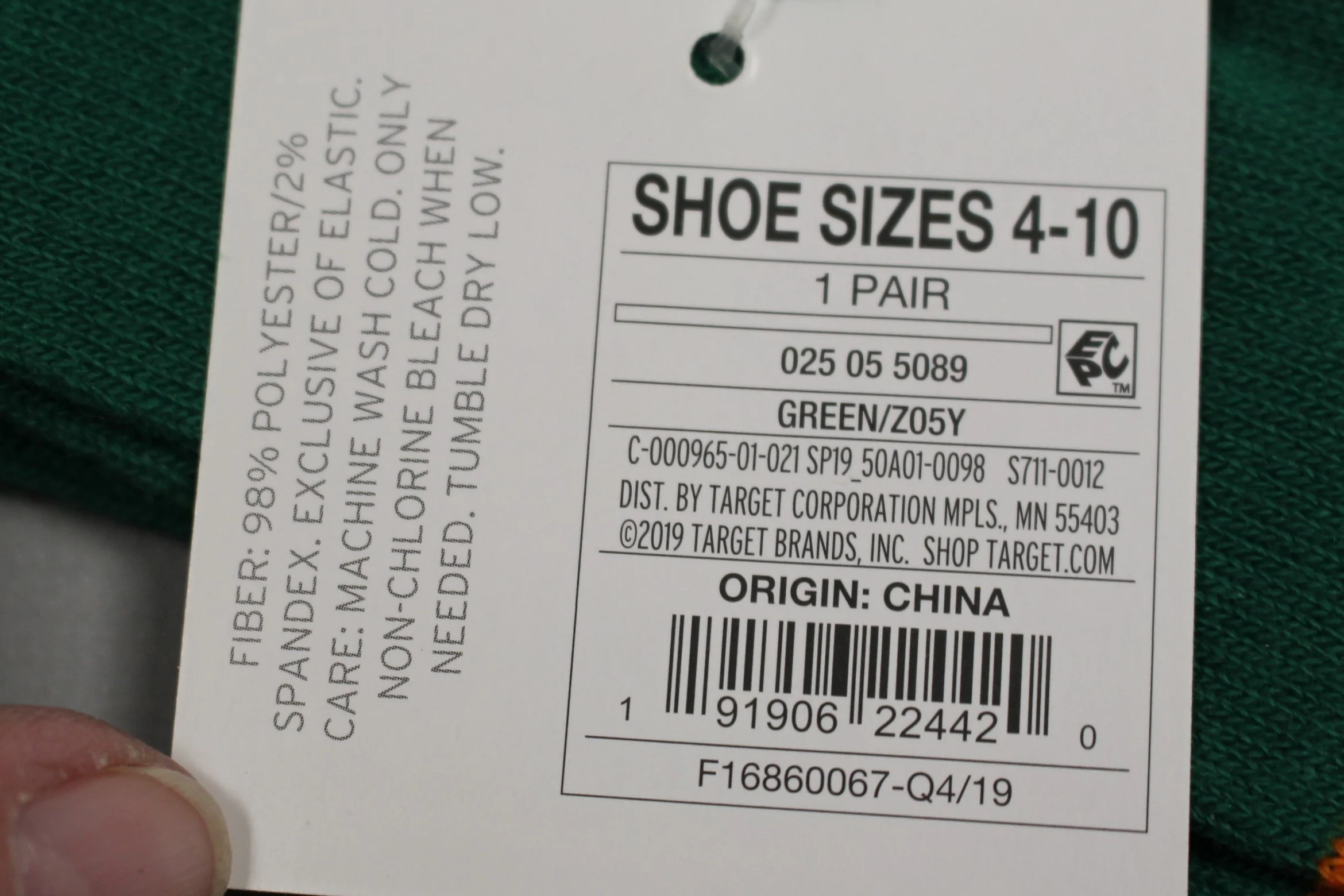 Women's Crew Socks - Green St. Patrick’s Day- Shoe Size 4 -10 - New - Image 2