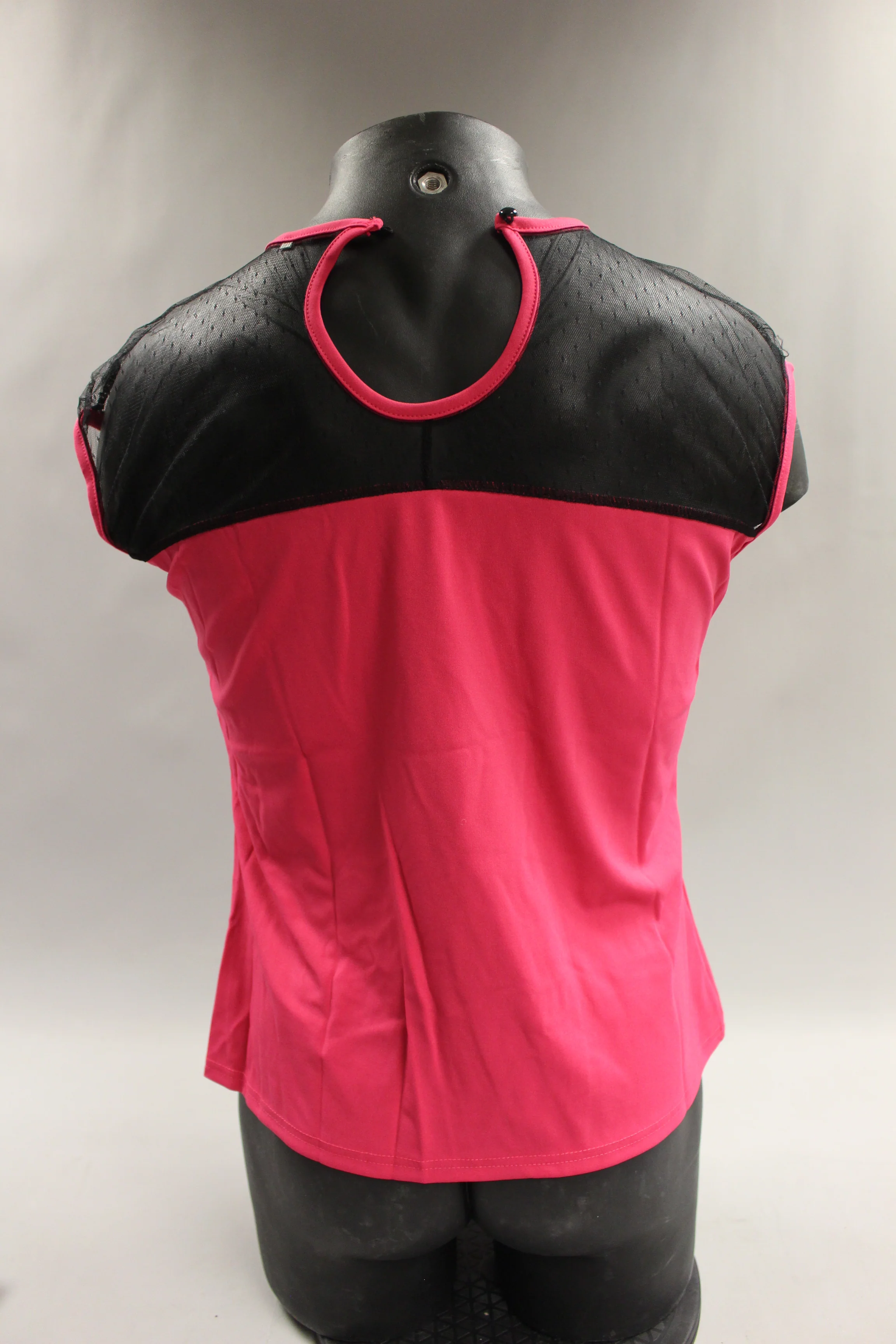 Women's Pink with Black Lace Shirt - Size: 3XL - New - Image 3