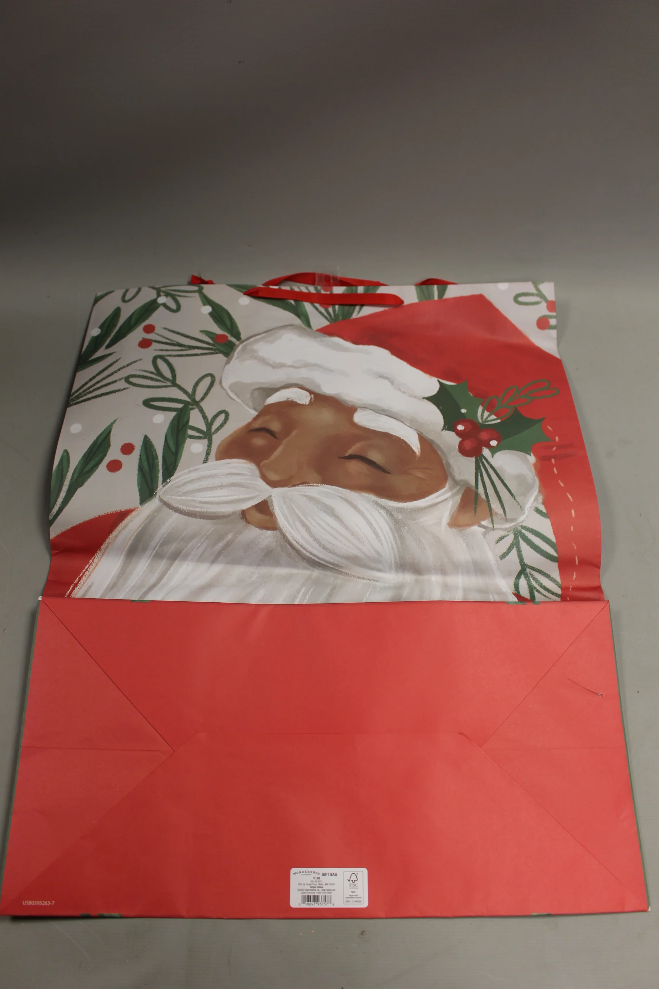 Wondershop By Target Black Santa Claus Gift Bag -New - Image 2