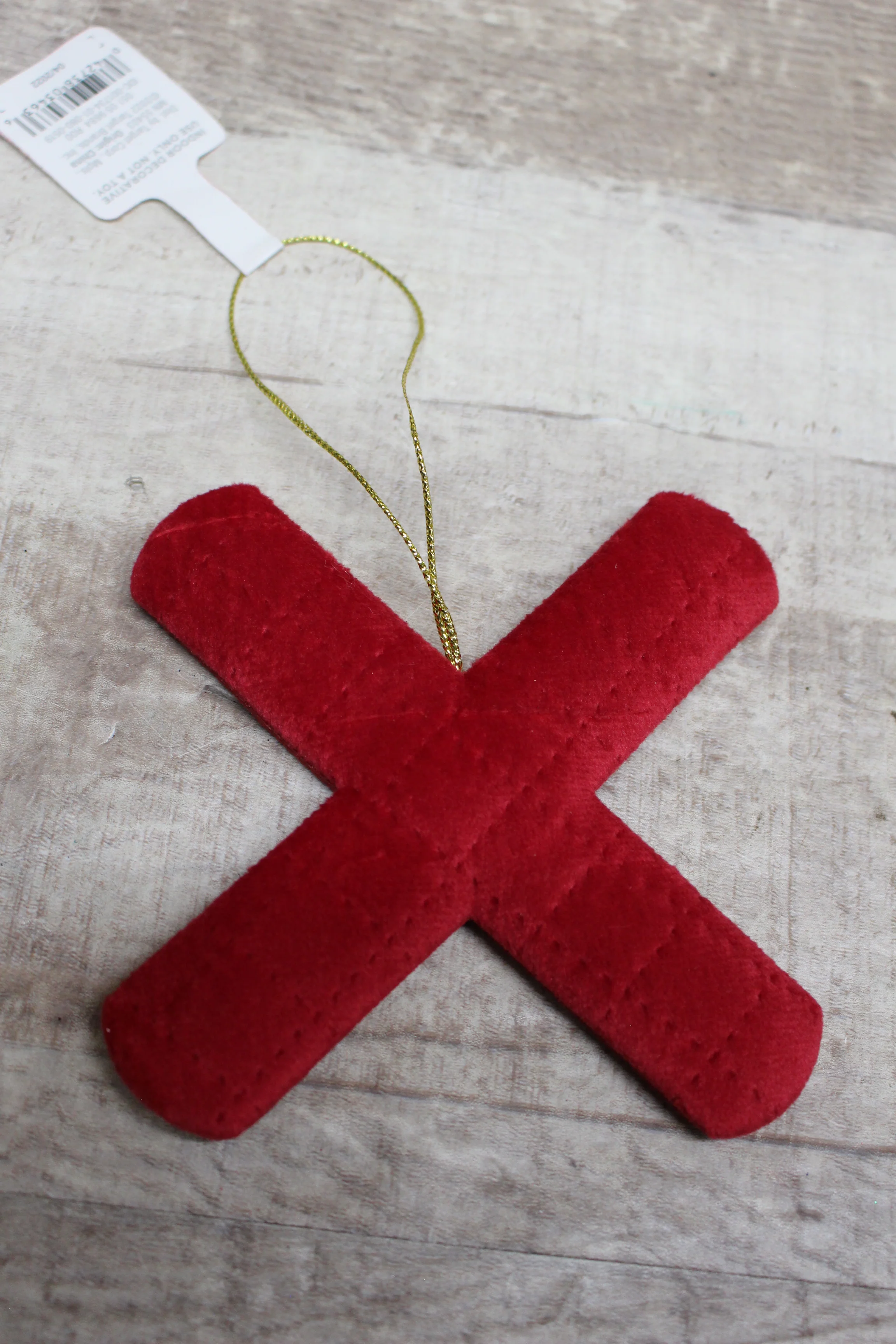 Wondershop By Target Large Initial Ornament - Red - New - Image 3