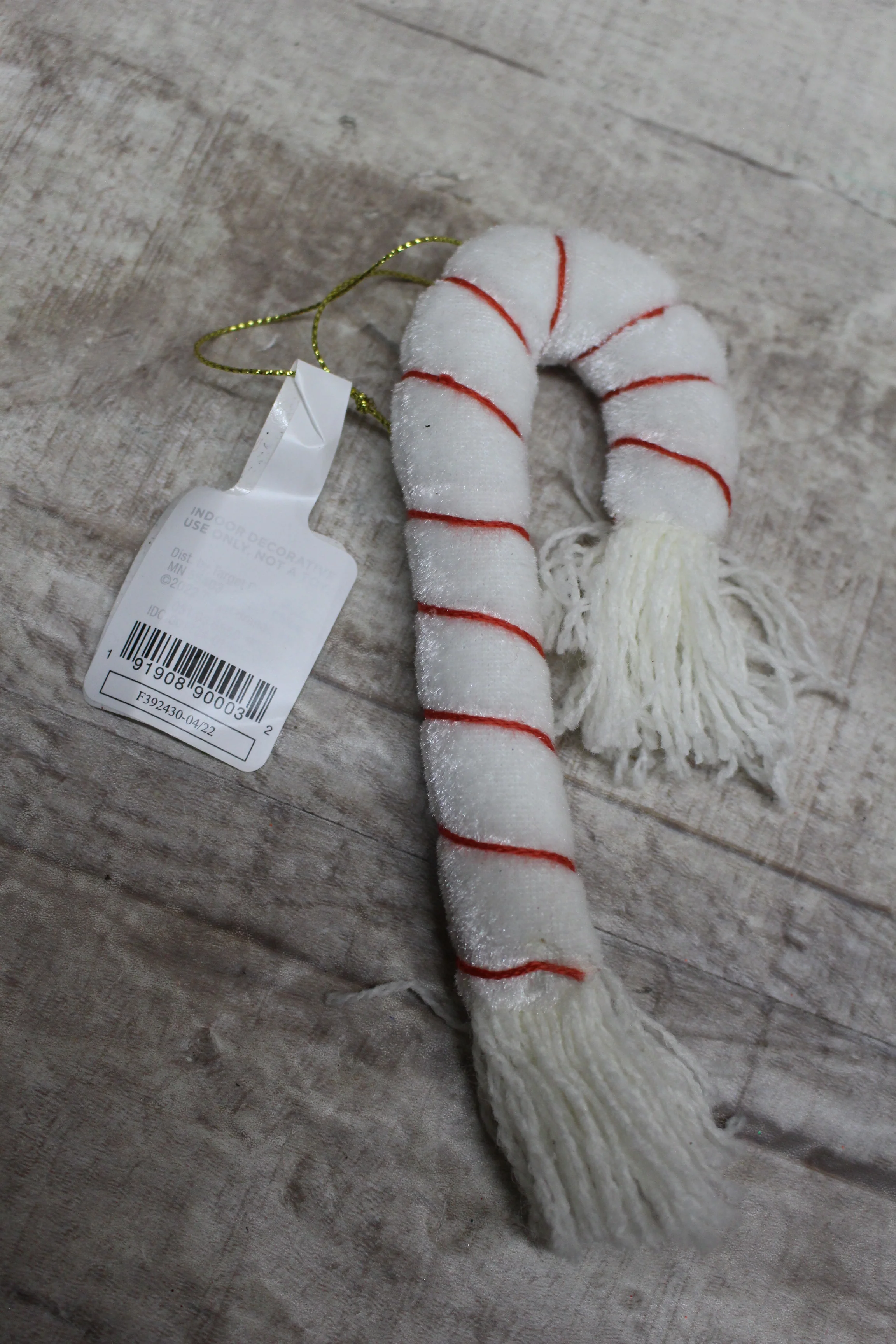 Wondershop By Target Soft White Candy Cane Ornament -New - Image 2