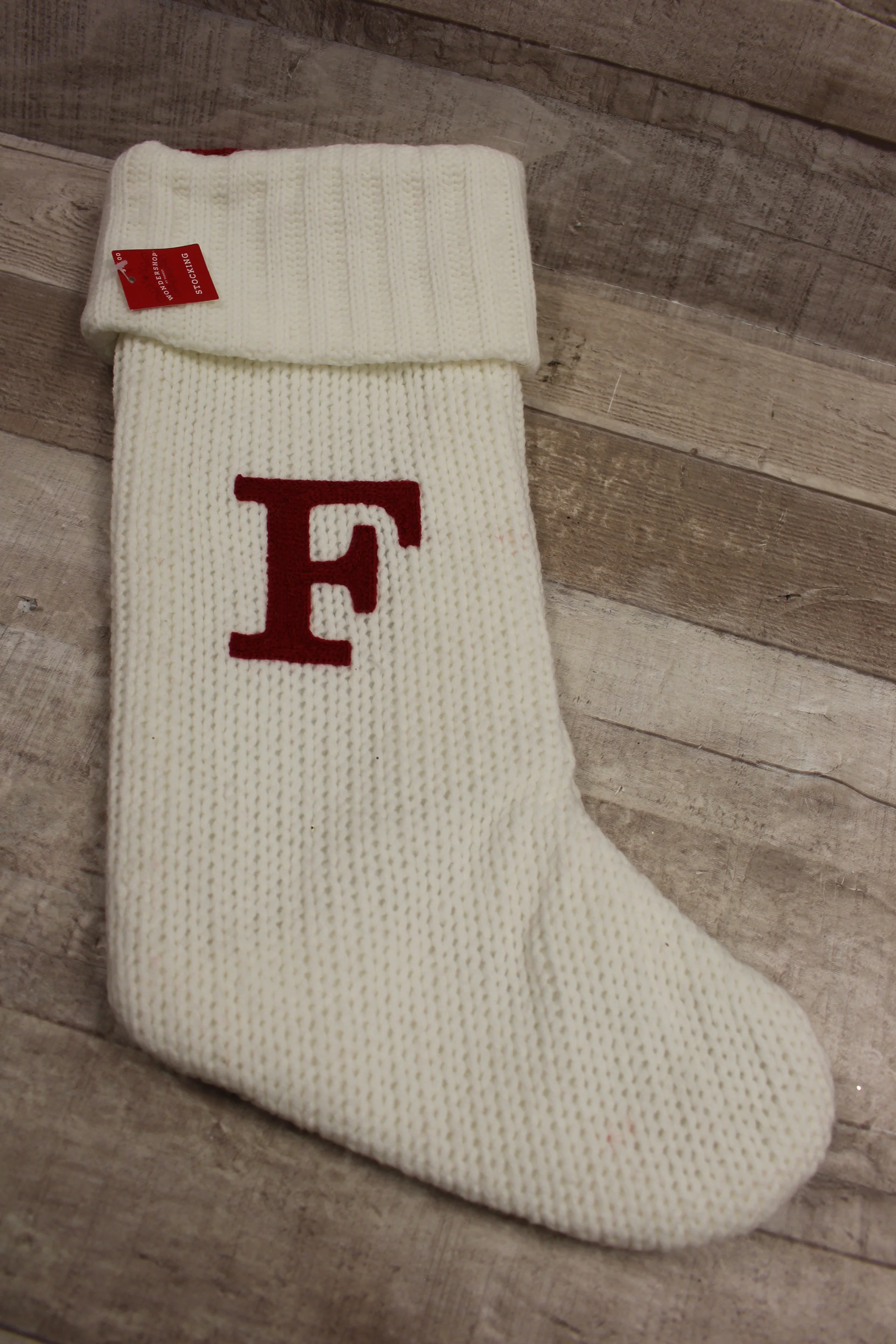 Wondershop By Target Stocking Initial "F" -New