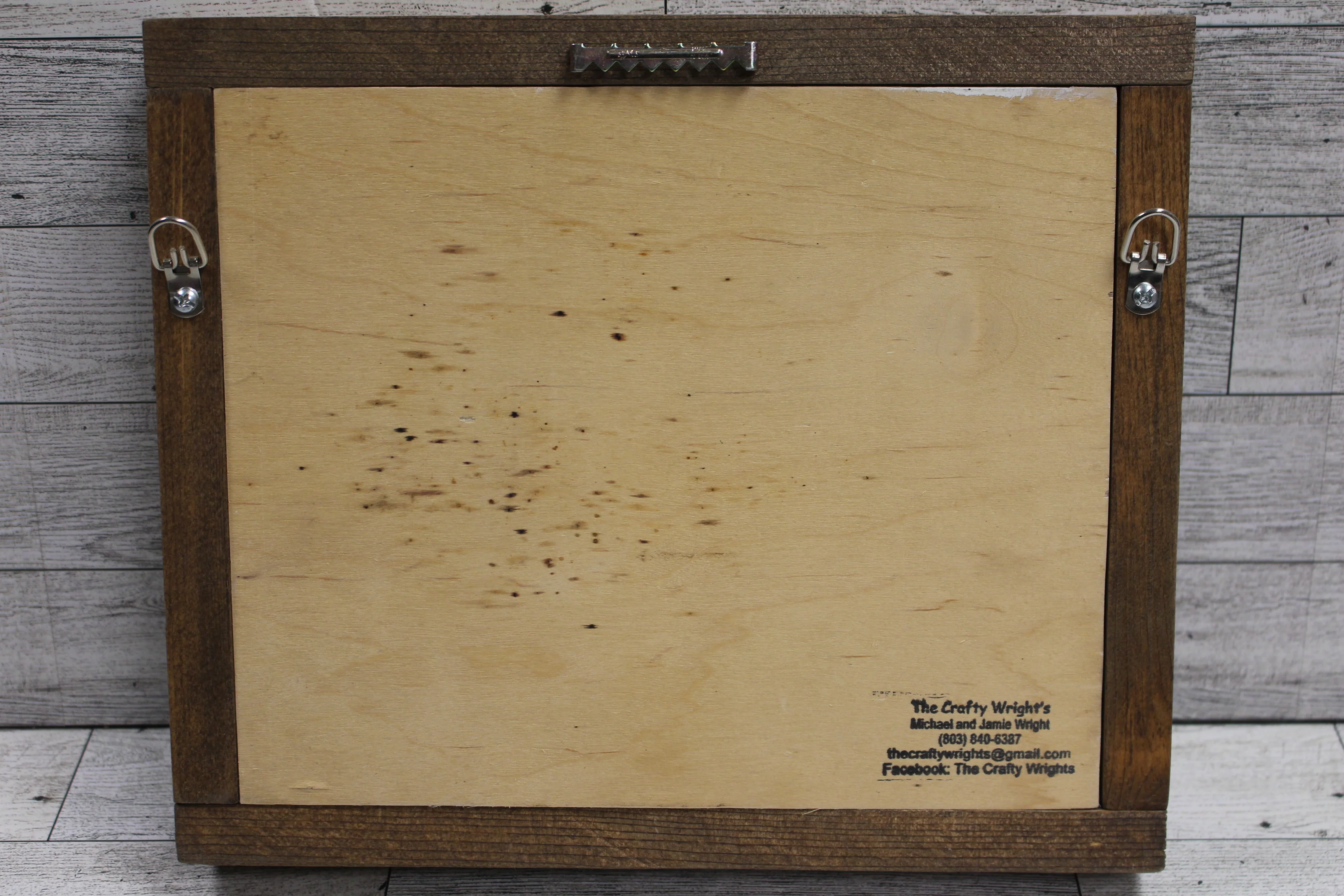 "Would Poop Here Again." Framed Wooden Sign - Used - Image 3