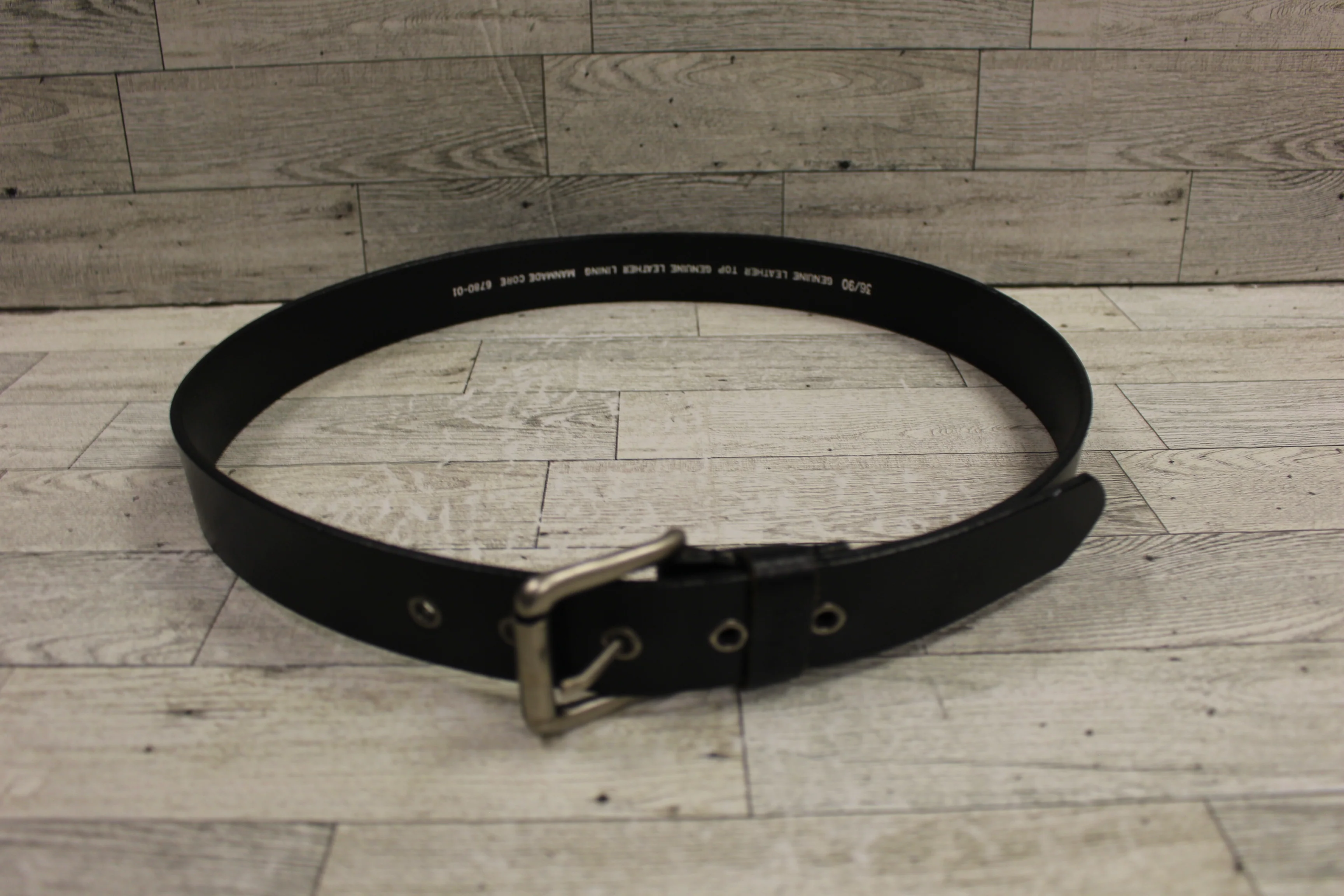 Wrangler Worn Black Leather Belt - Size: 36 - NWOT