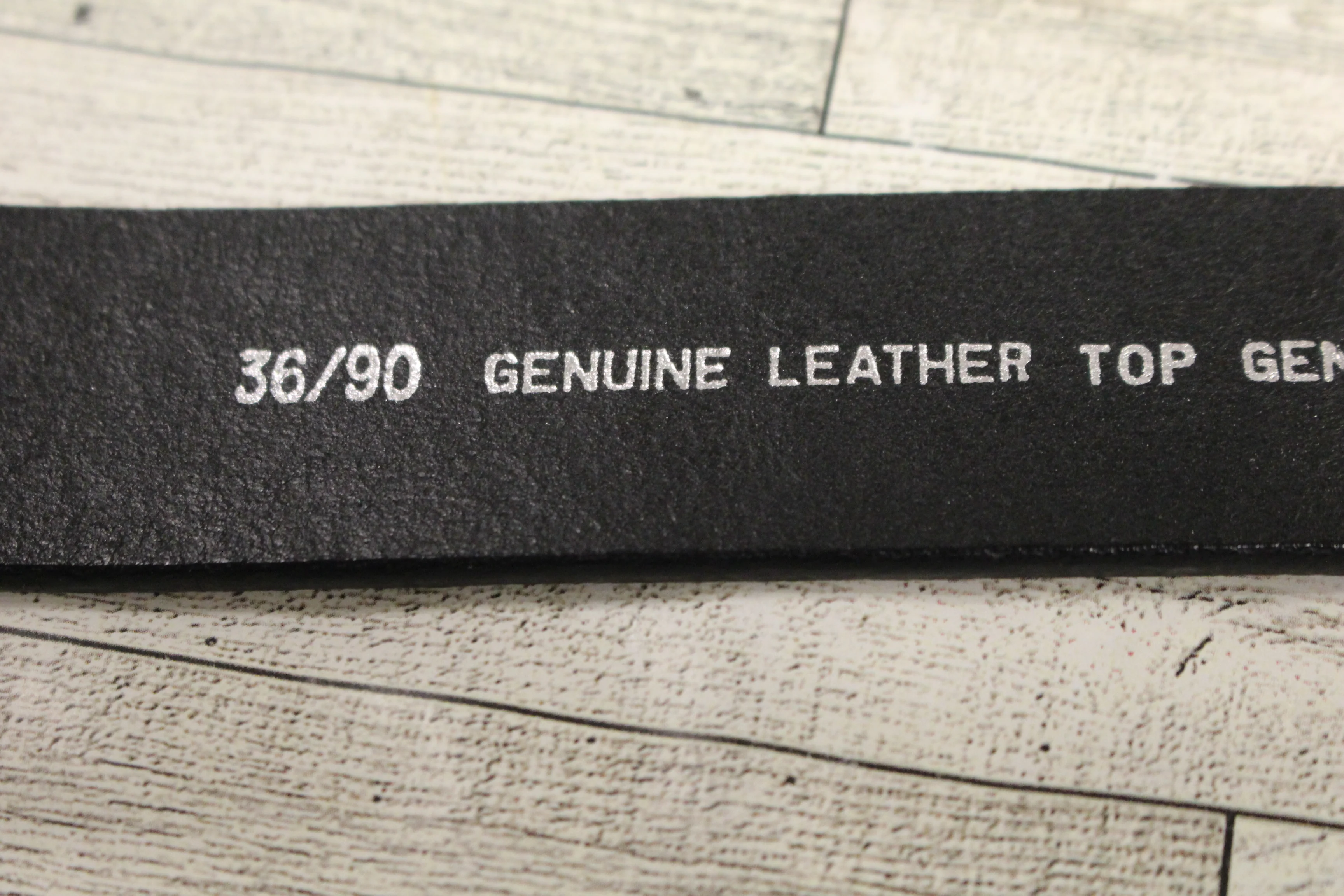 Wrangler Worn Black Leather Belt - Size: 36 - NWOT - Image 4