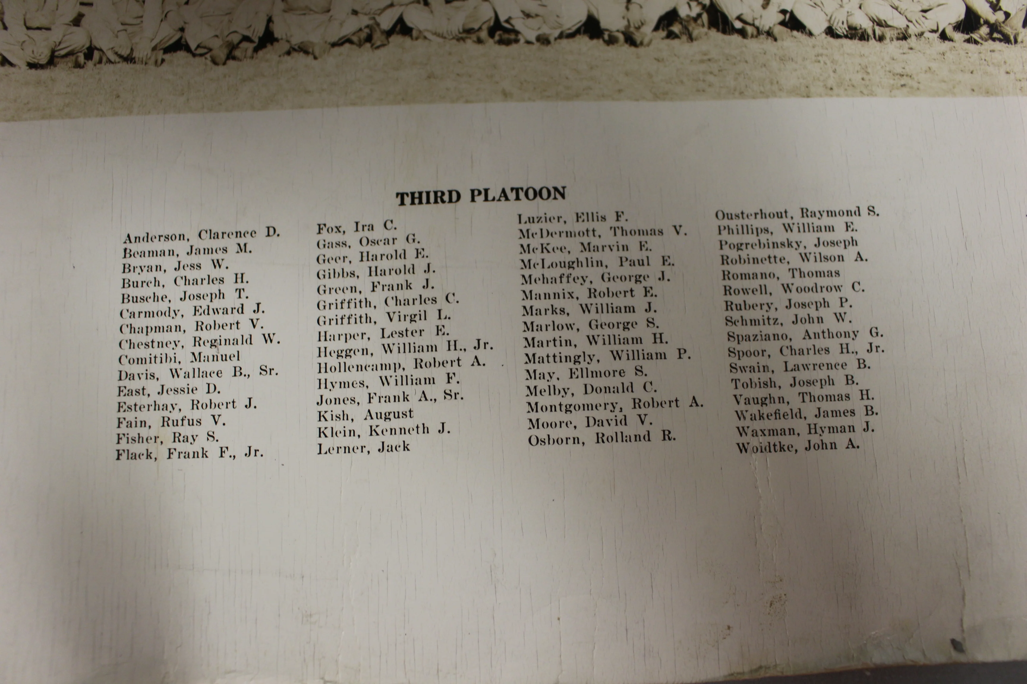 WWII US Army Panoramic Group Photograph Picture - 35" x 10" - Image 10