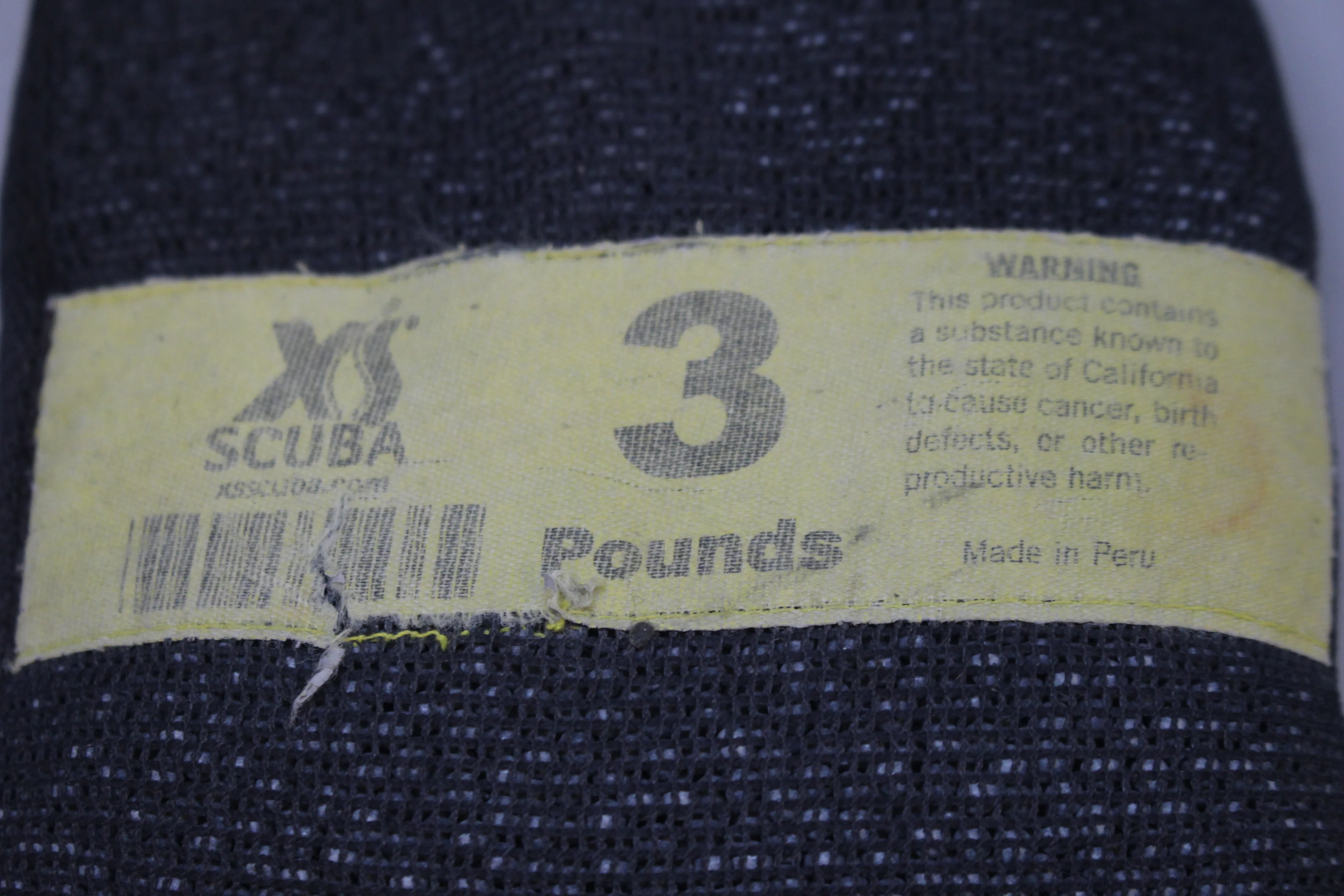 XS Scuba 3 Lbs Weighted Bag - Used - Image 2