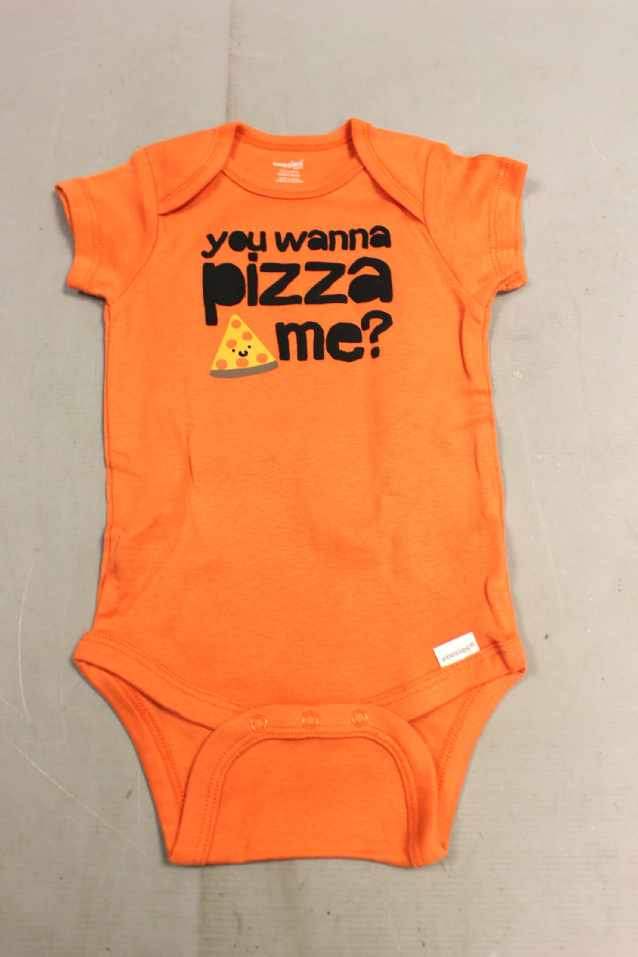You Wanna Pizza Me? Baby One Piece - Short Sleeve - 12 Months - New