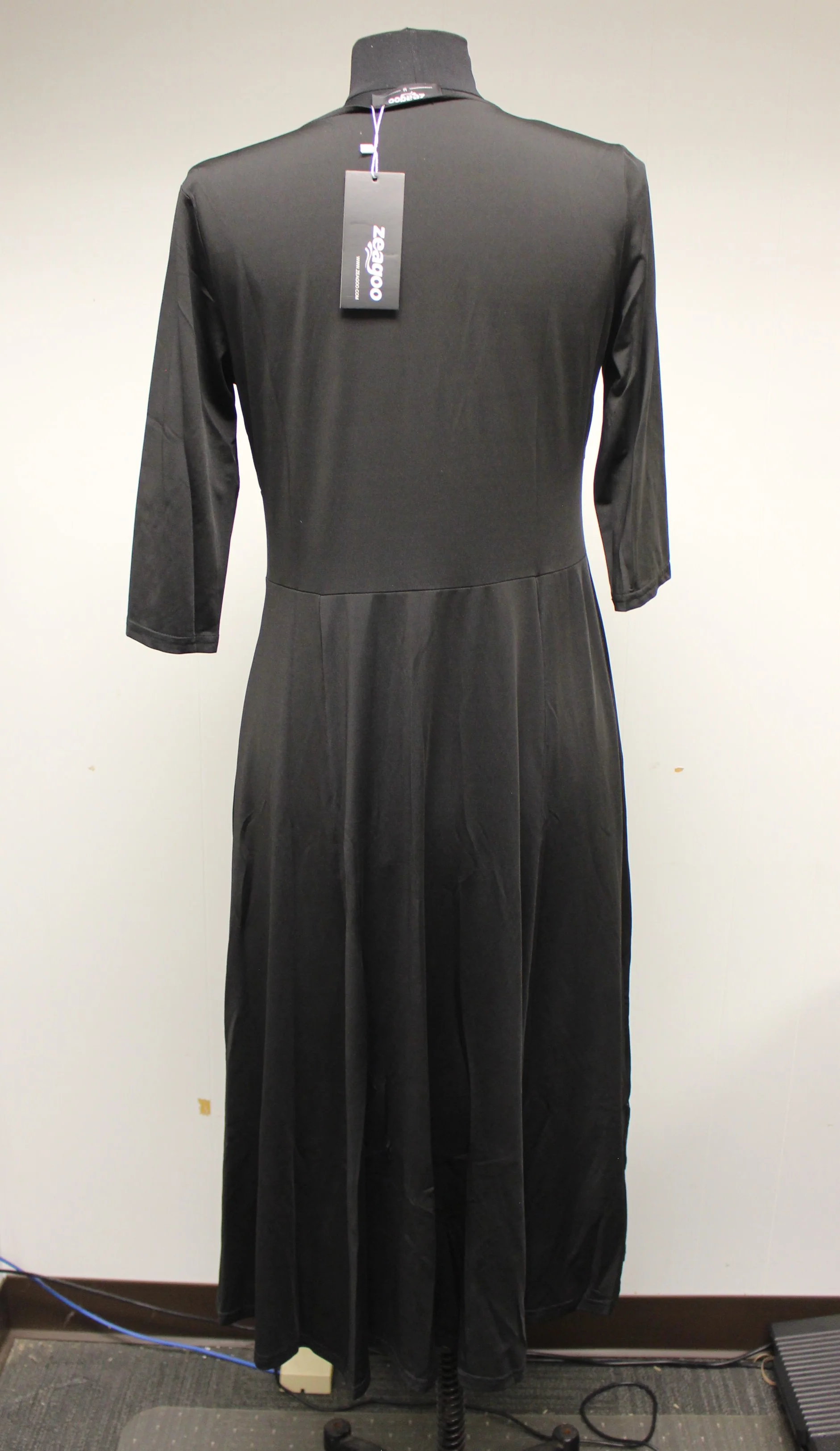 Zeagoo Woman's Long Sleeve Empire Waist Cocktail Dress - Black - Medium - New - Image 2